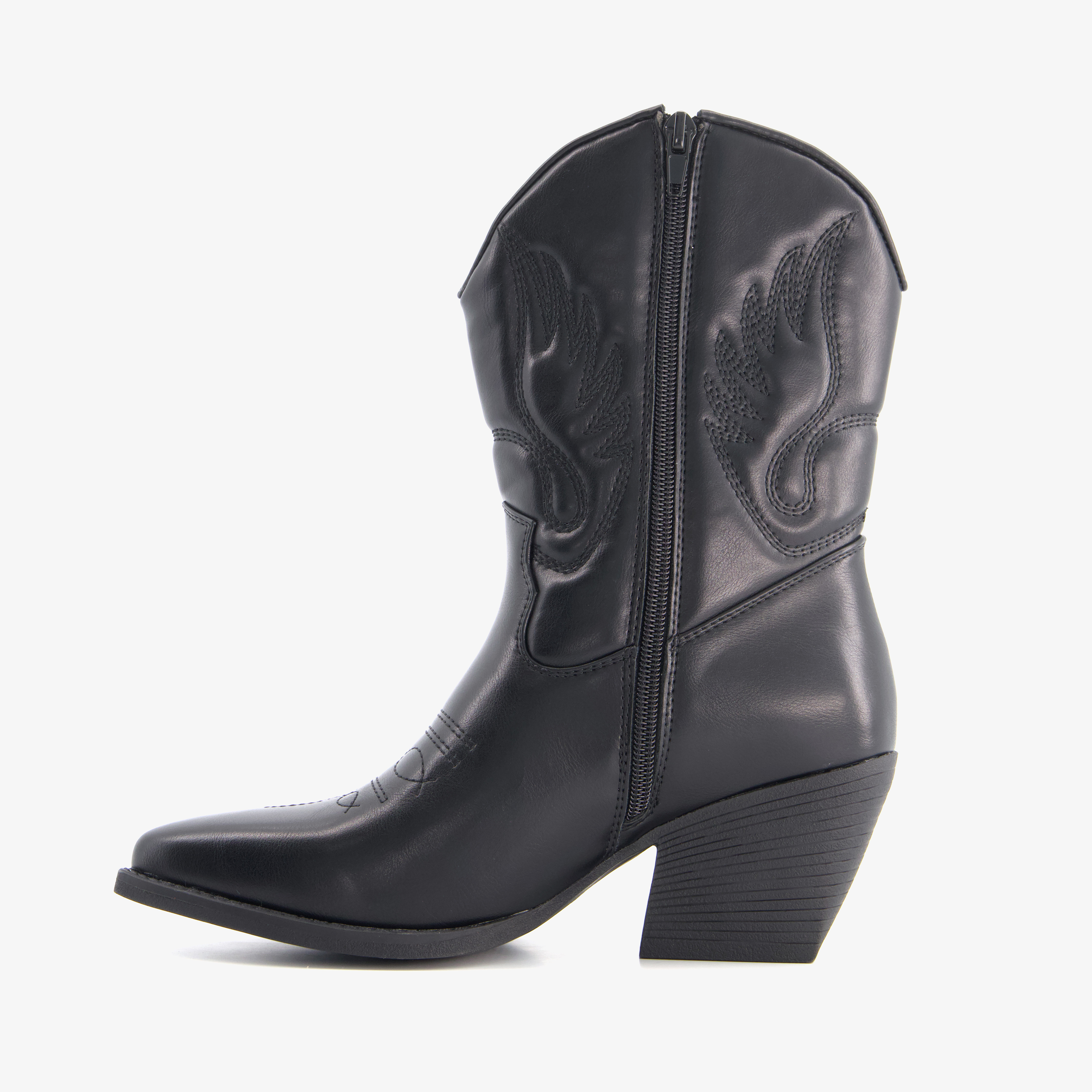 Blue Box dames cowboylaarsjes zwart enkellaarzen – foto 2