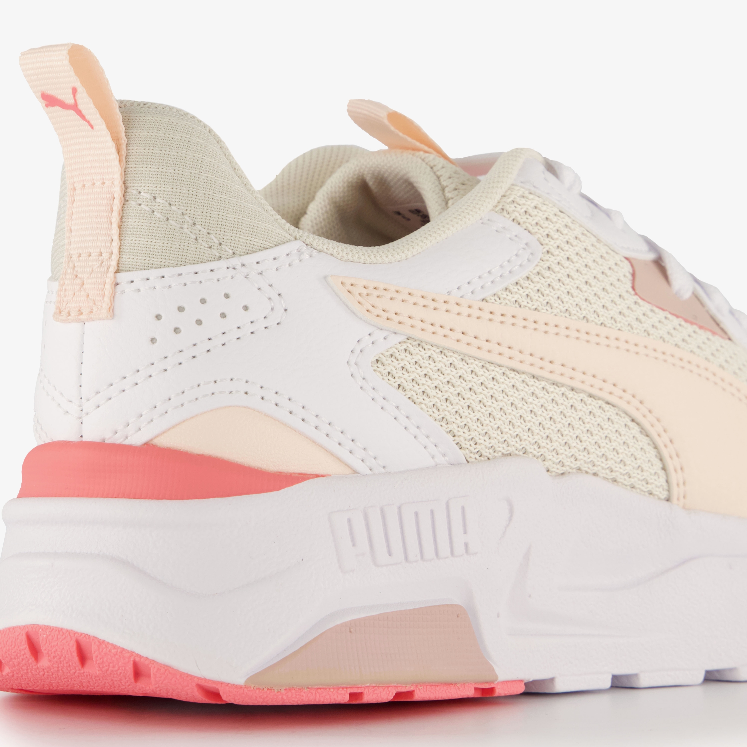 Puma Trinity Lite dames sneakers wit roze