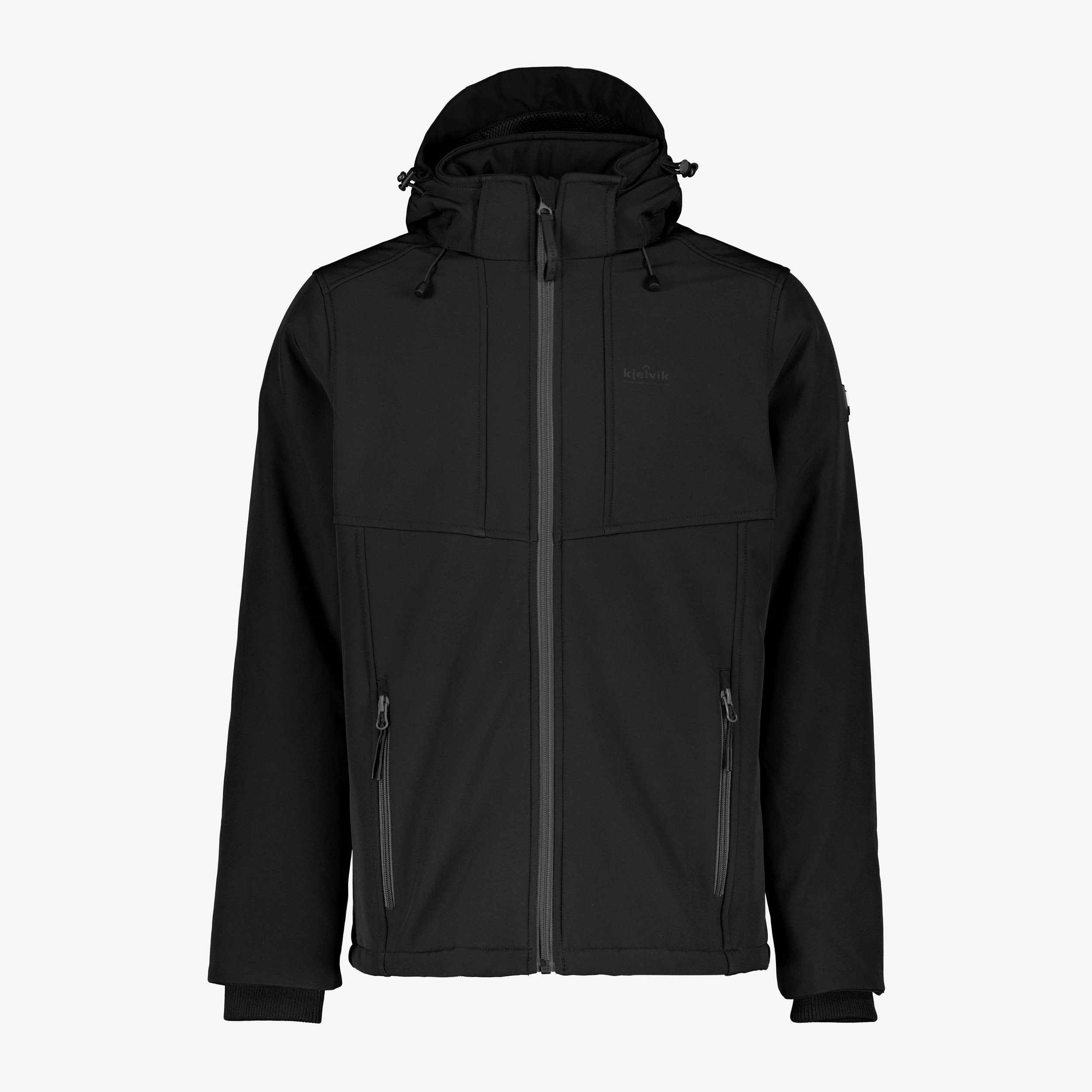 Kjelvik softshell heren outdoor jas zwart jassen