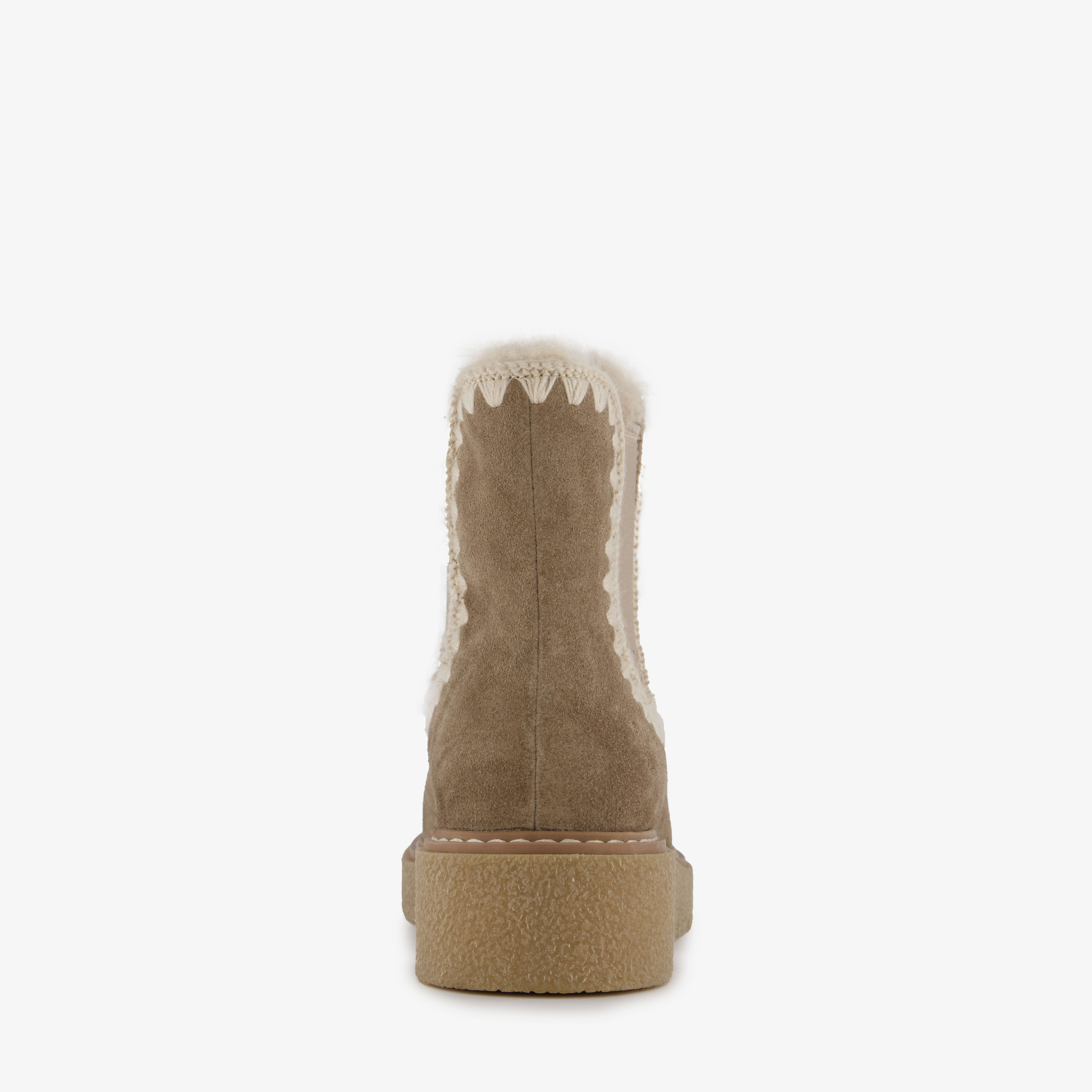 Hush Puppies gevoerde suède dames boots taupe enkellaarzen – foto 2