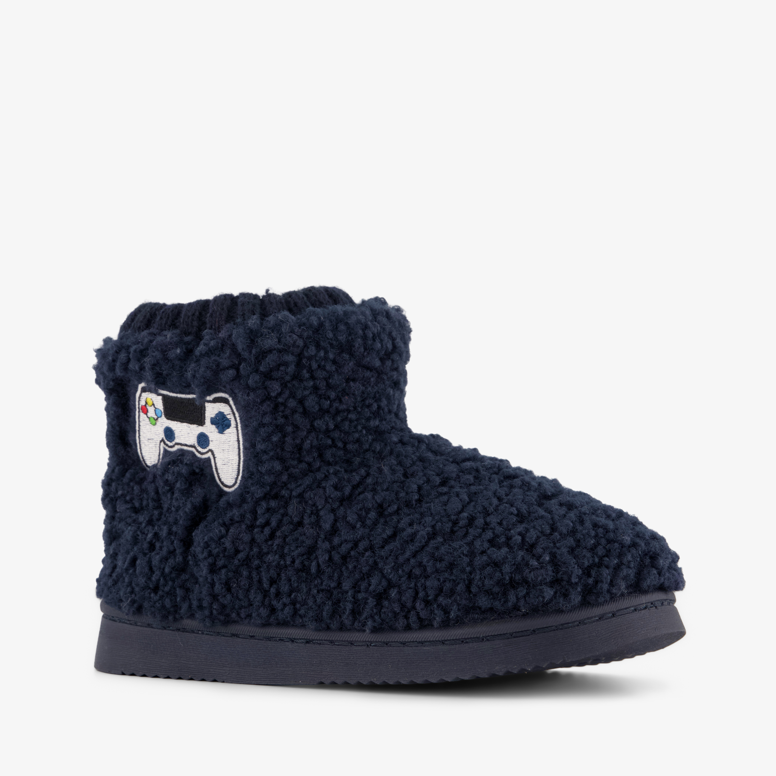 Thu!s gevoerde kinder teddy pantoffels met game opdruk meisjes