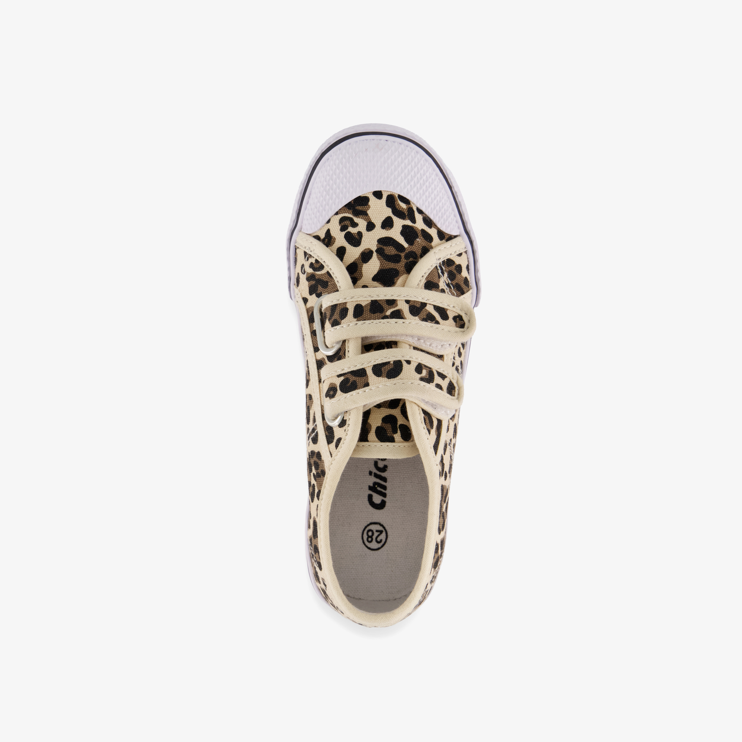 Chicane meisjes gymschoenen met panterprint beige – foto 4
