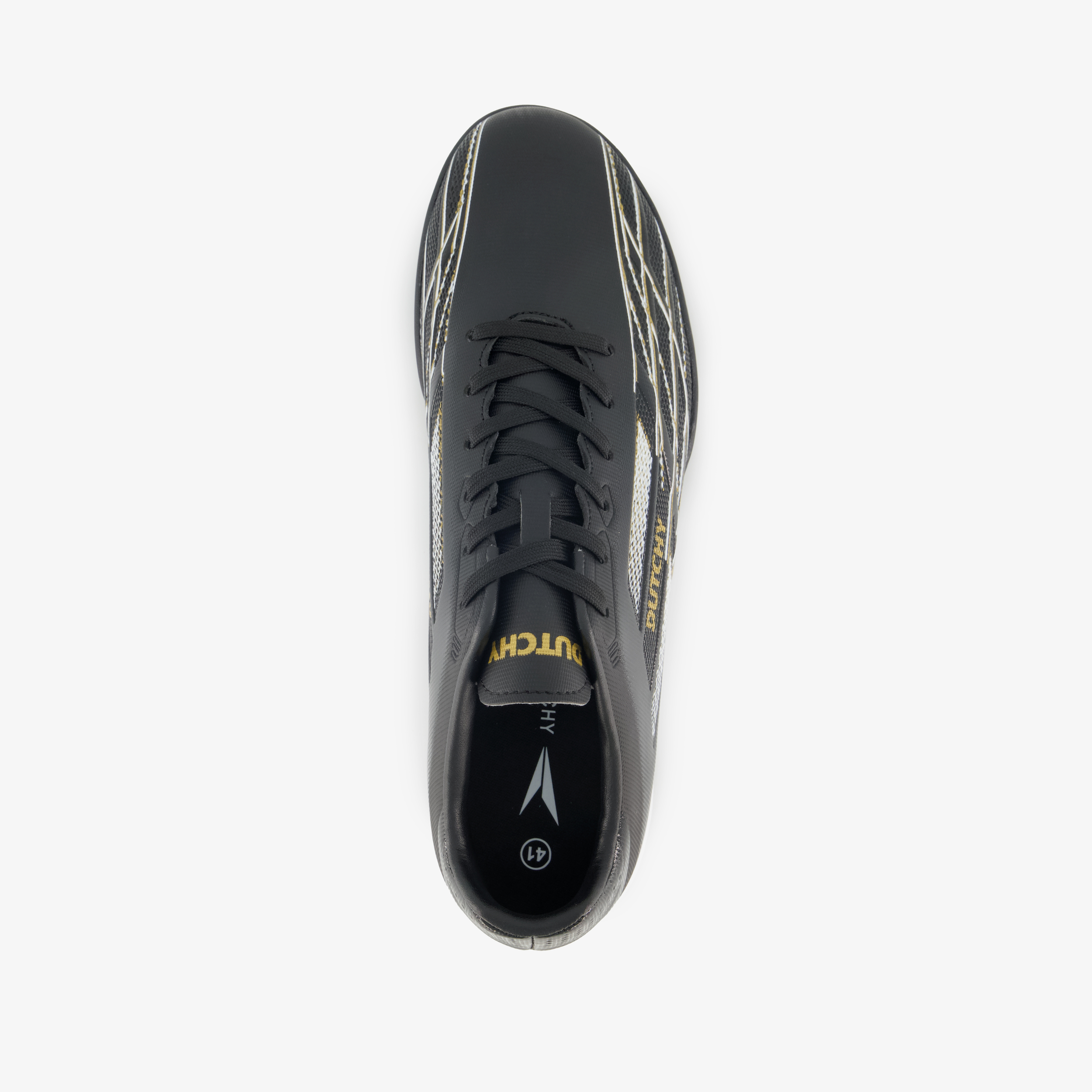 Dutchy IC heren zaalschoenen zwart goud – foto 4