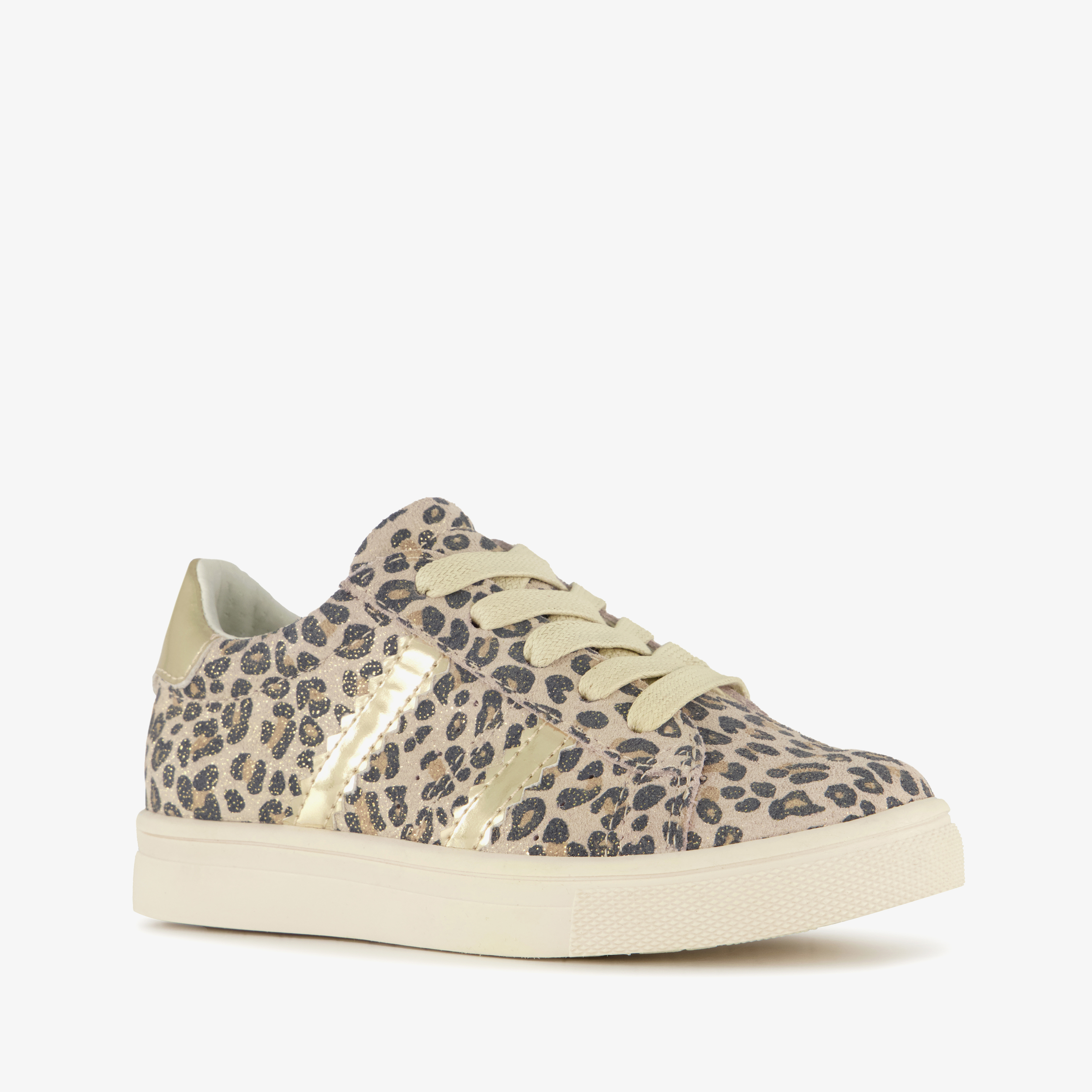 Stap meisjes sneakers met panterprint