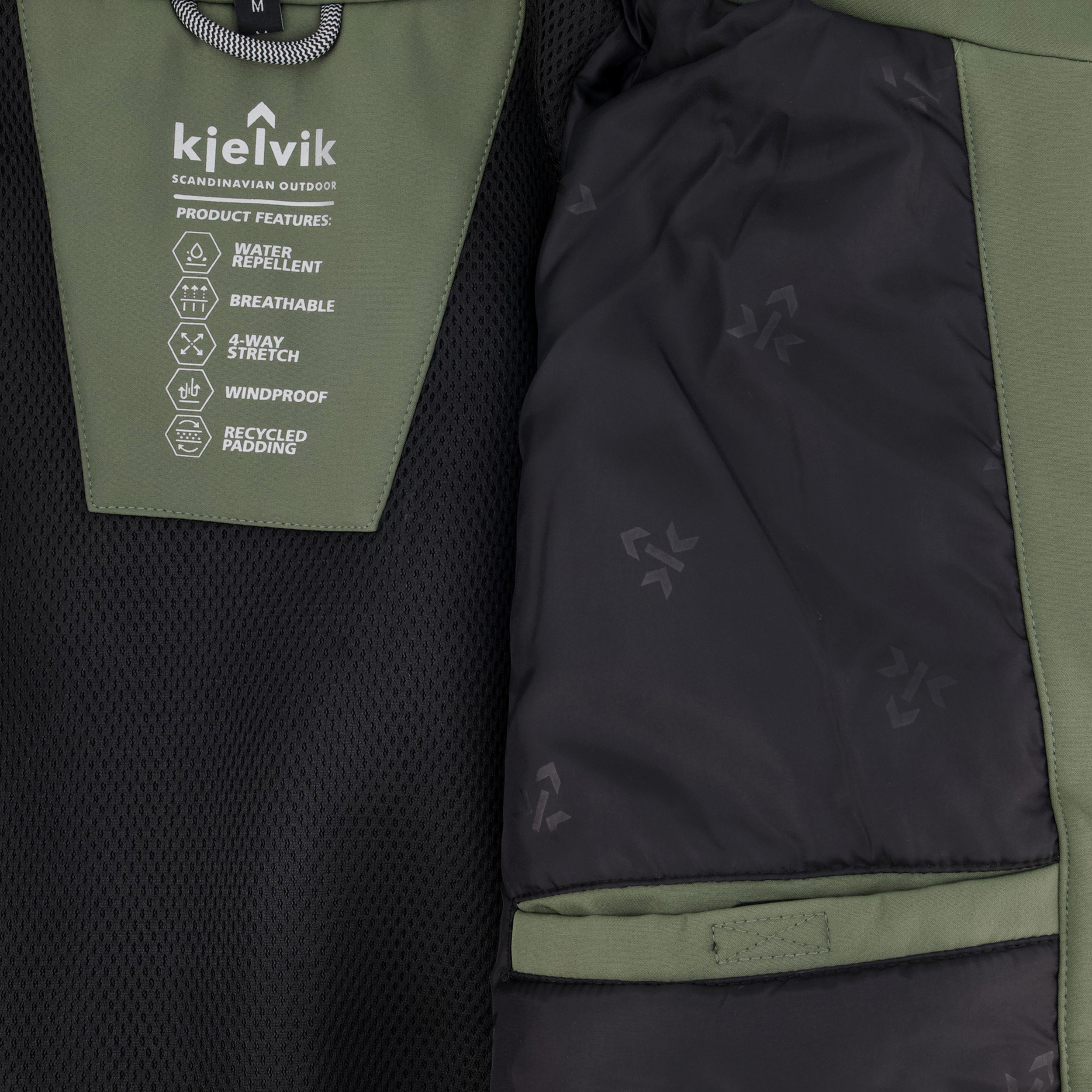 Kjelvik softshell heren outdoor jas groen jassen – foto 4