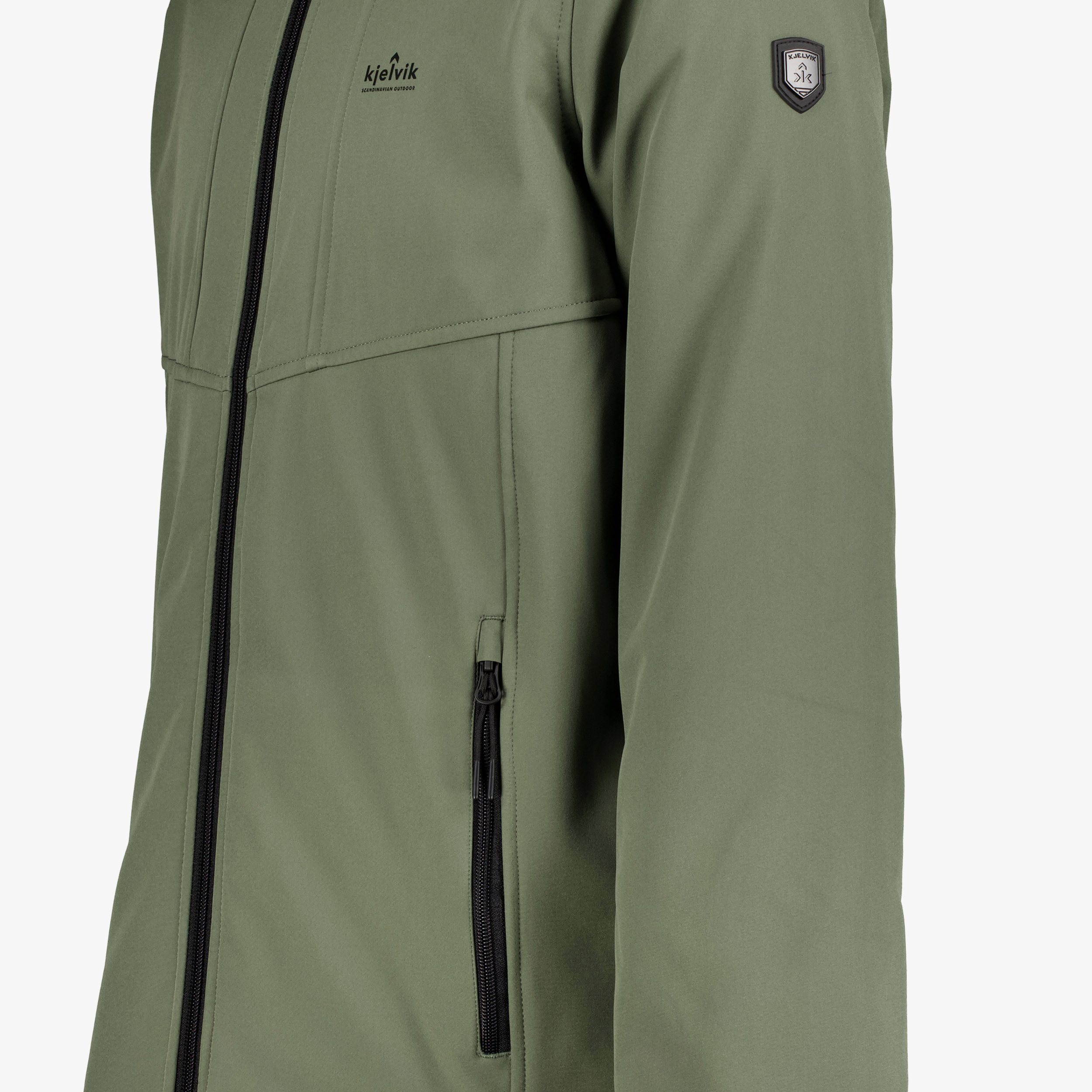 Kjelvik softshell heren outdoor jas groen jassen – foto 2