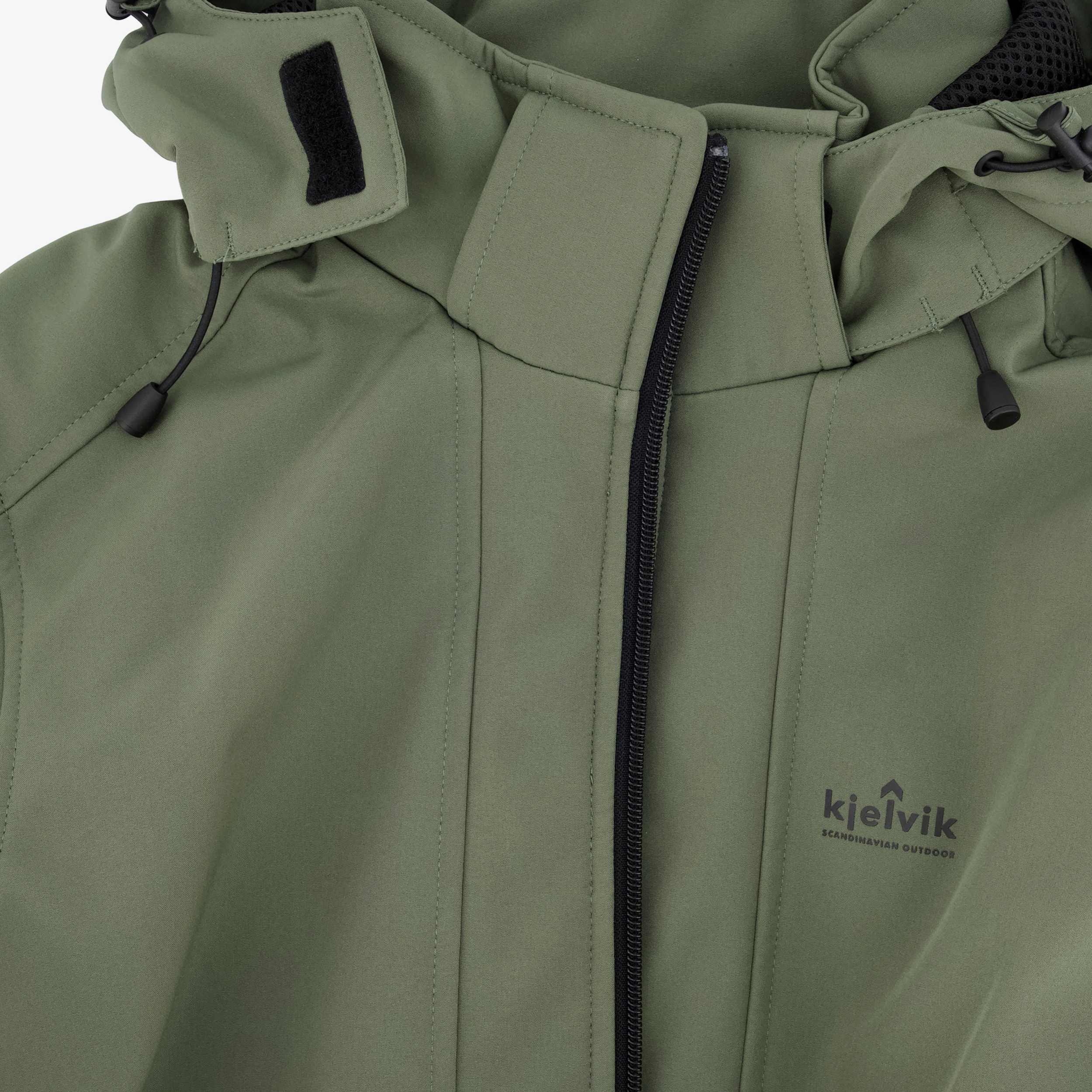 Kjelvik softshell heren outdoor jas groen jassen – foto 3