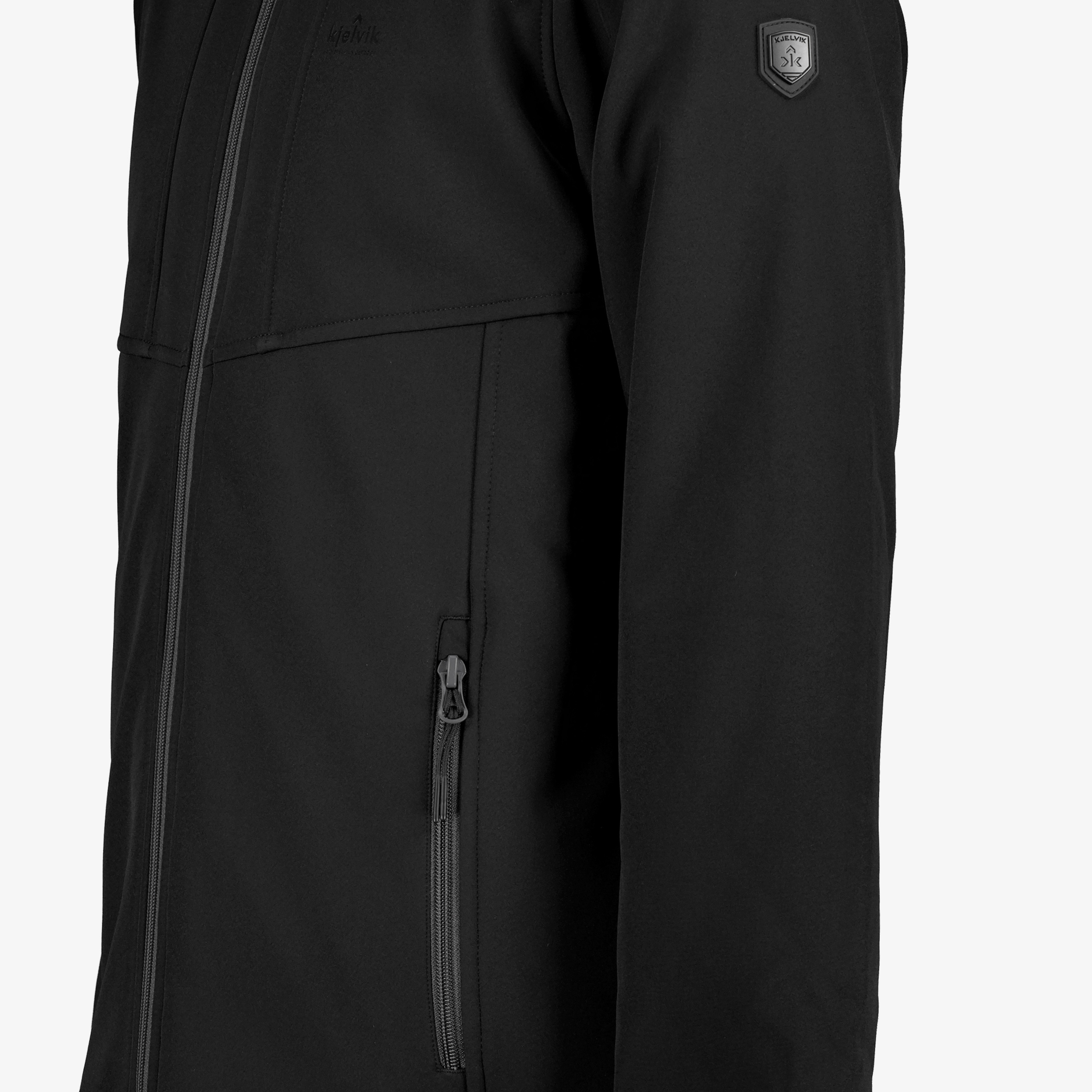 Kjelvik softshell heren outdoor jas zwart jassen – foto 2