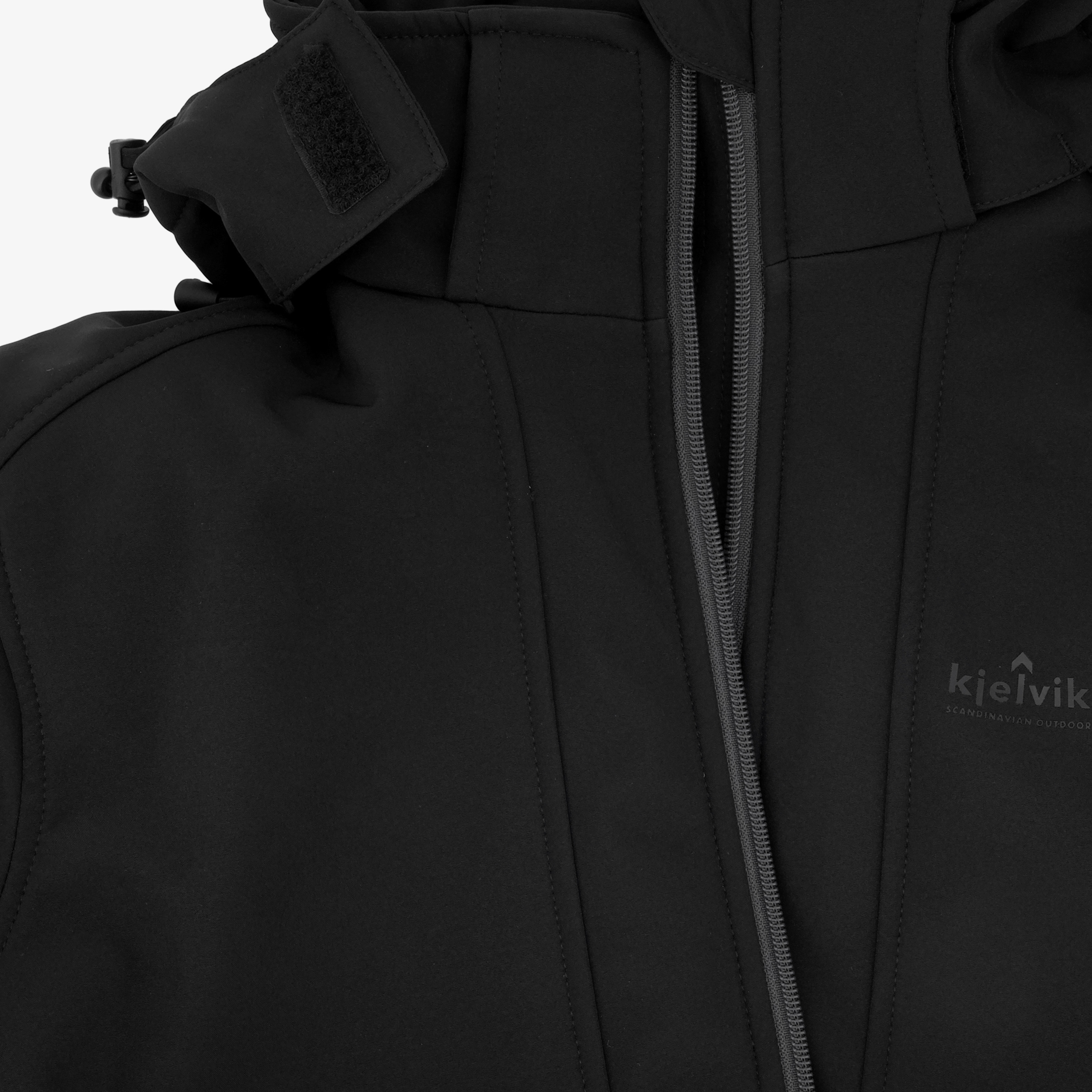 Kjelvik softshell heren outdoor jas zwart jassen – foto 3