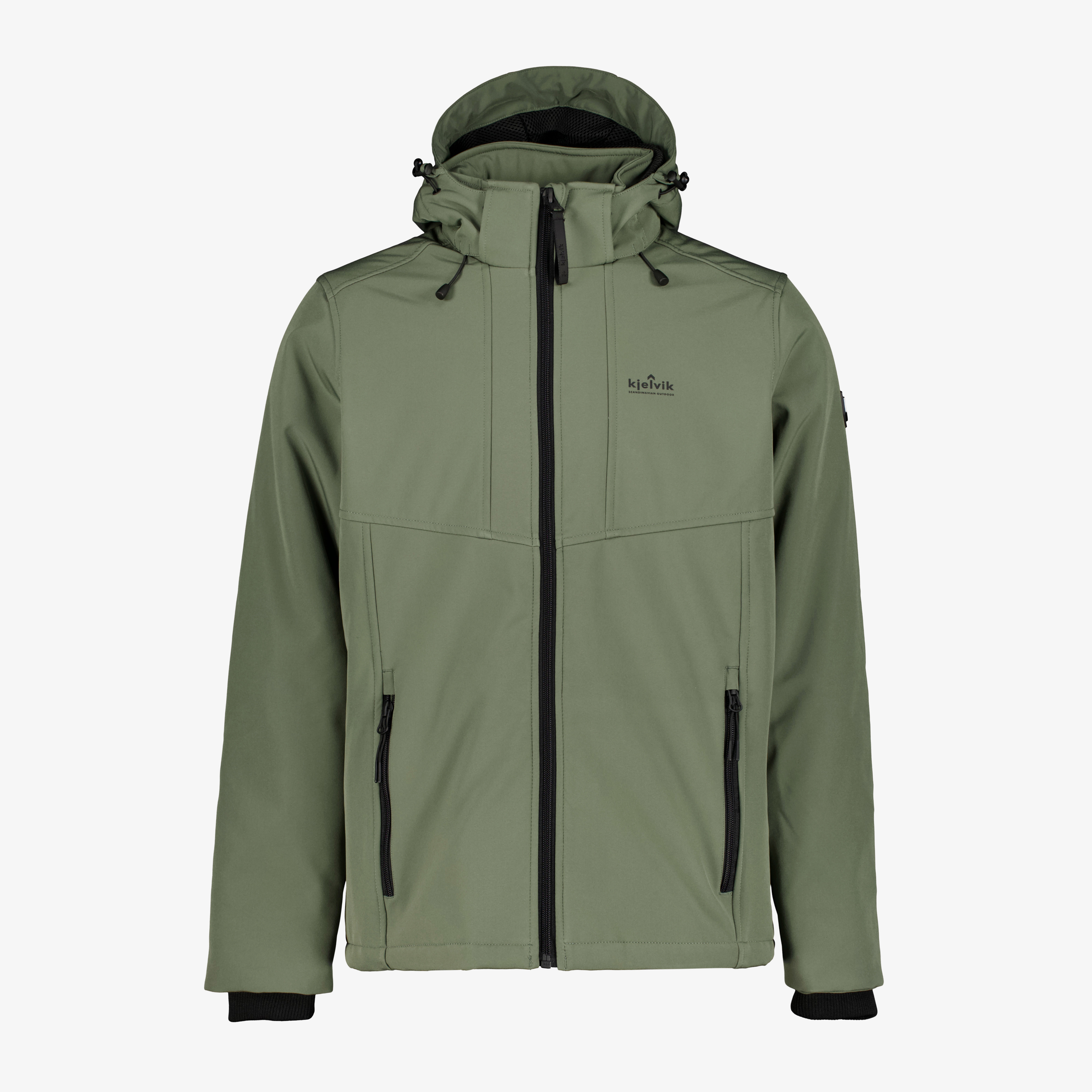 Kjelvik softshell heren outdoor jas groen jassen