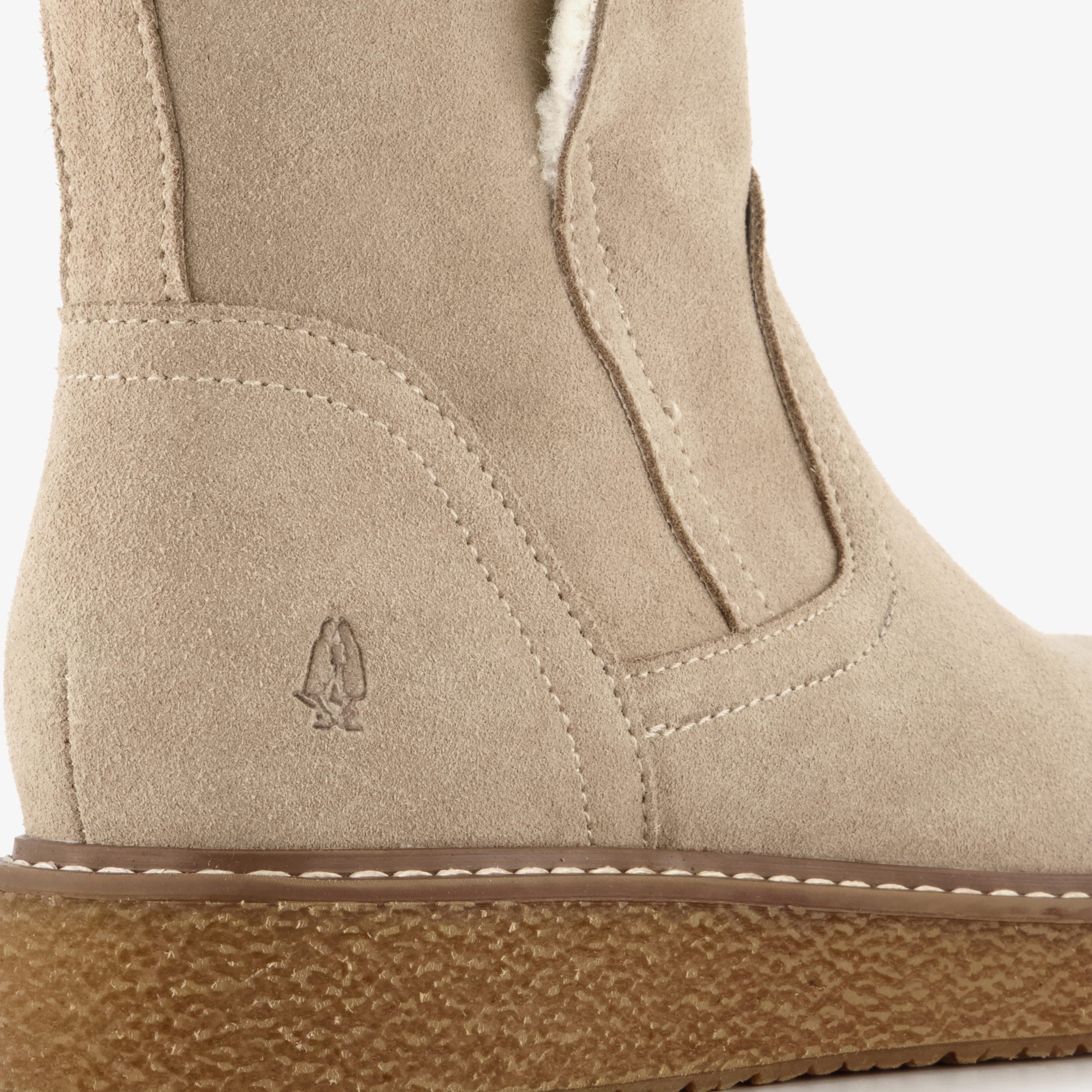 Hush Puppies gevoerde suède dames boots beige laarzen – foto 5