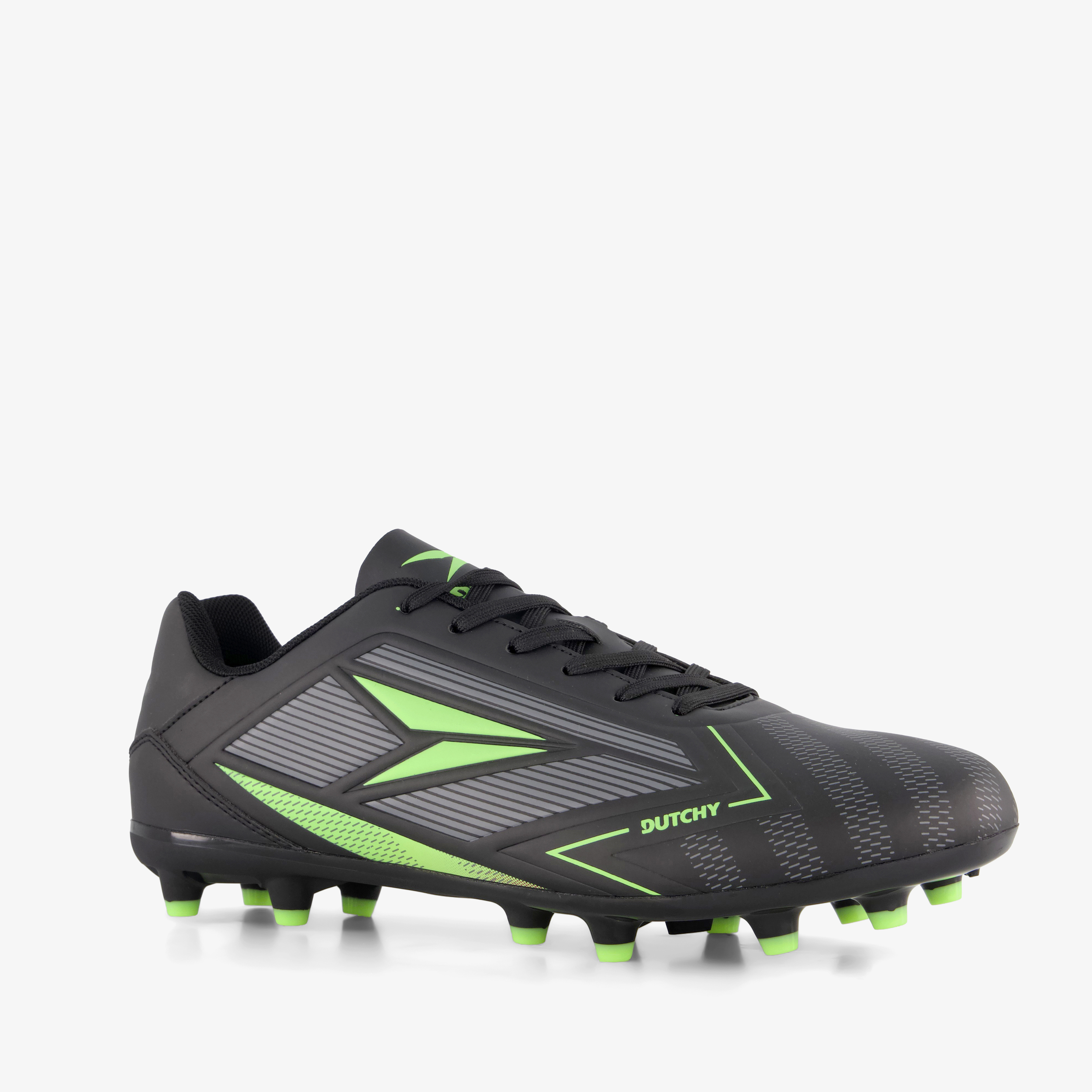 Dutchy Flow FG heren voetbalschoenen zwart veldschoenen