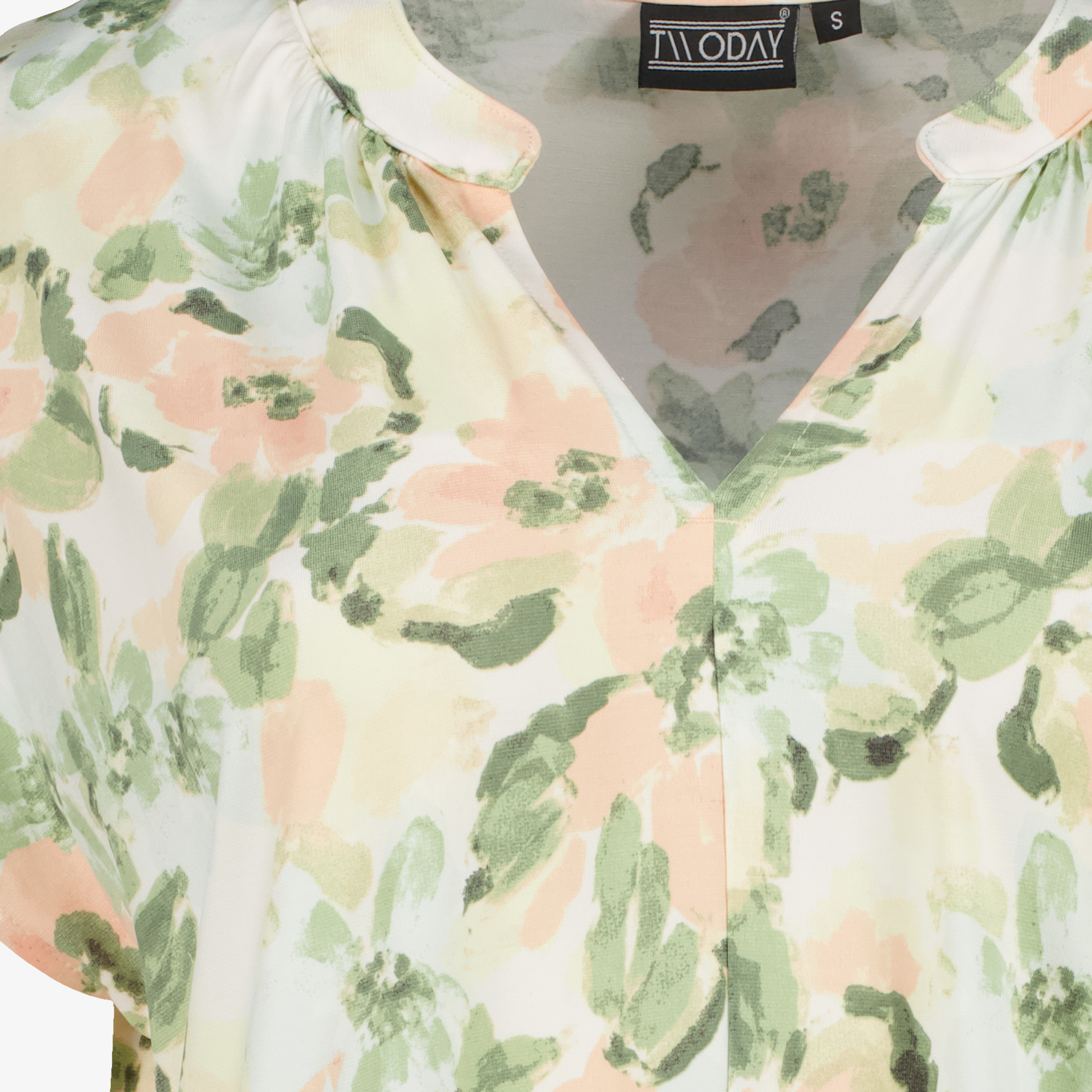 TwoDay dames blouse met bloemenprint groen t-shirts & tops – foto 2