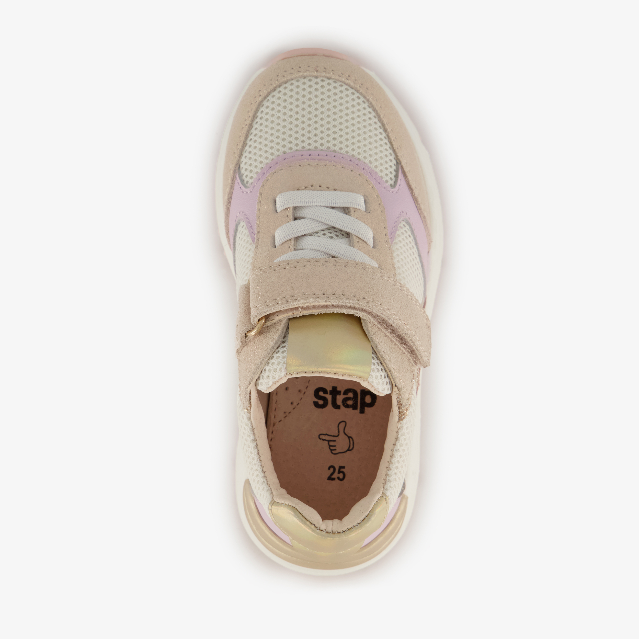 Stap suède meisjes sneakers roze – foto 4