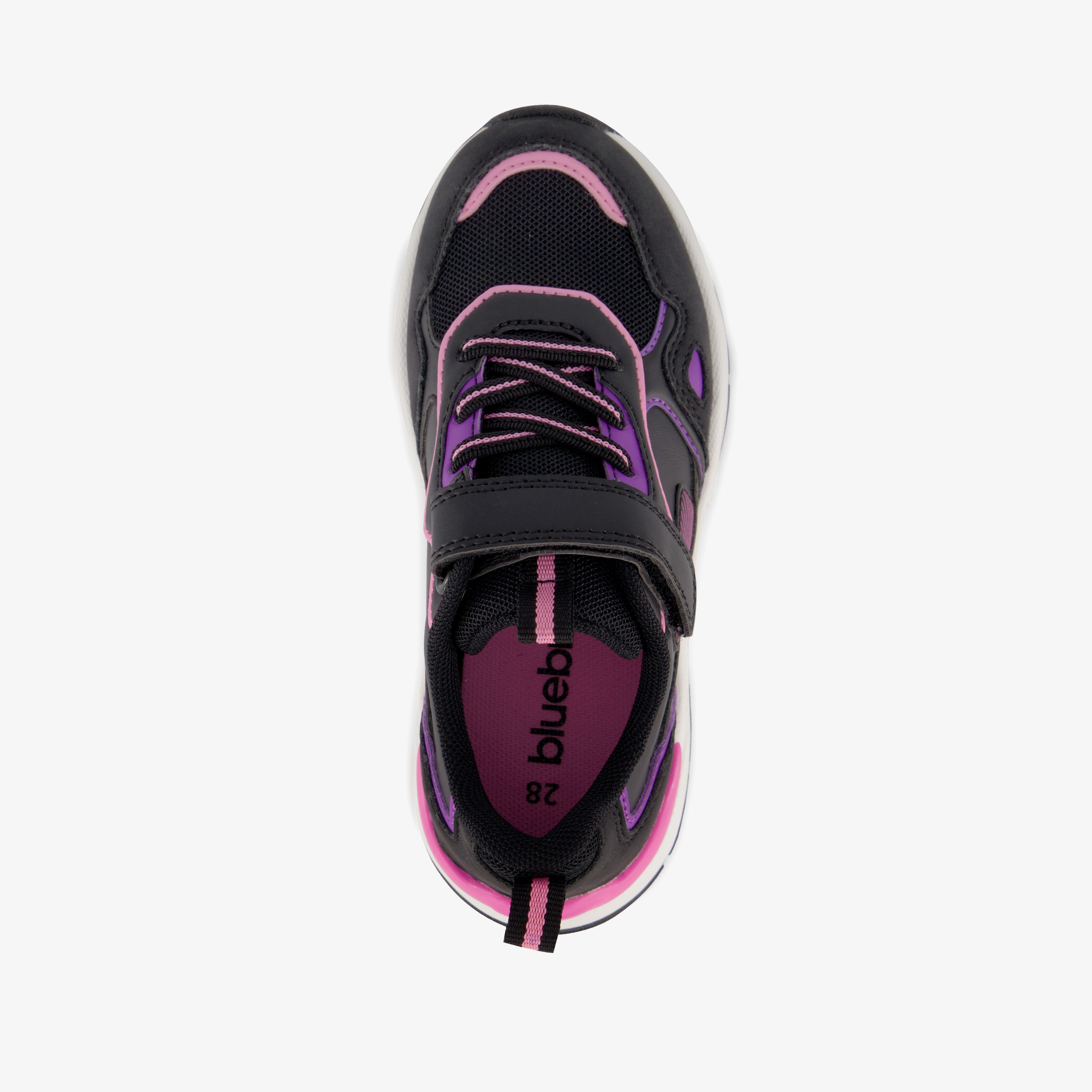 Blue Box meisjes sneakers zwart roze – foto 4