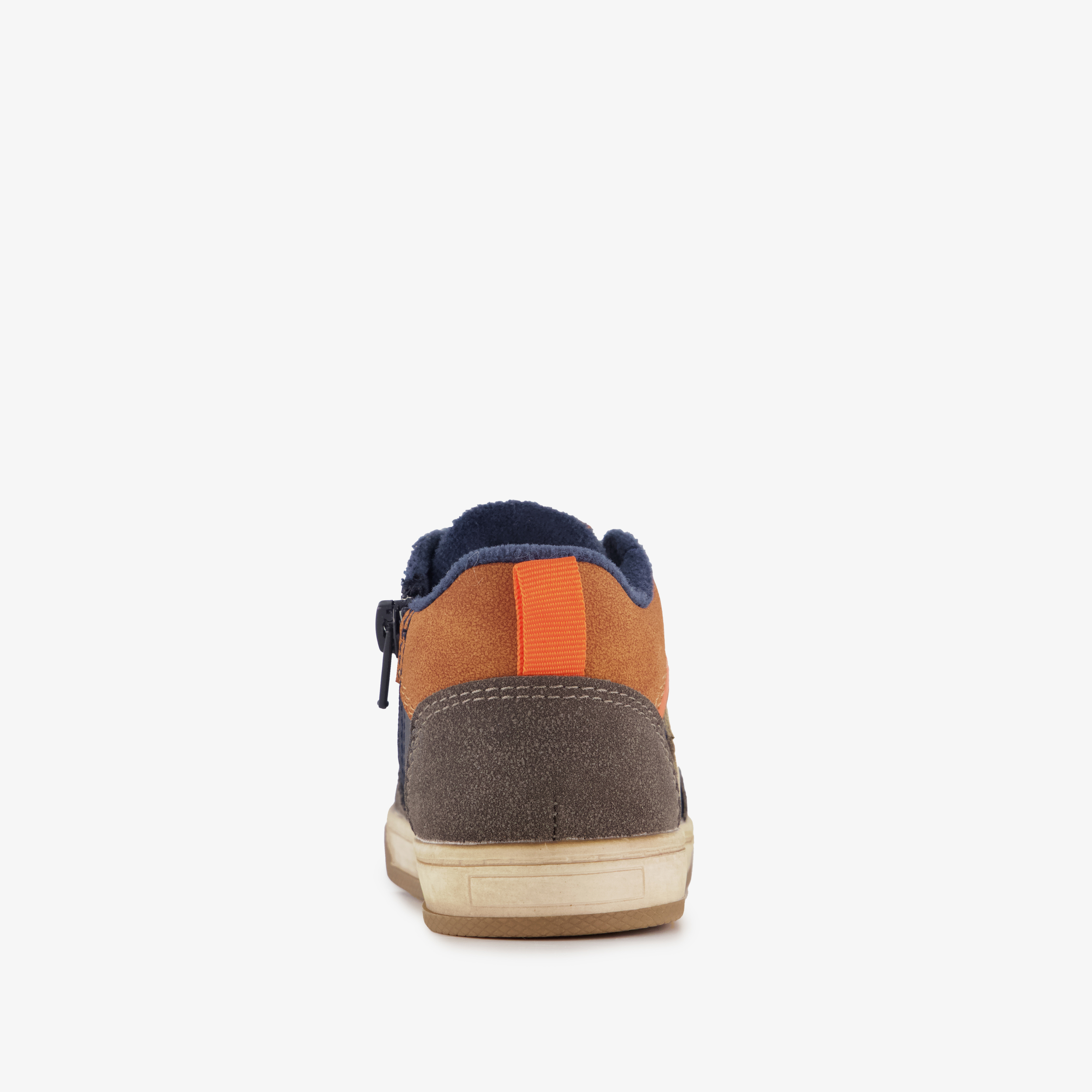 Blue Box hoge jongens sneakers blauw oranje – foto 2