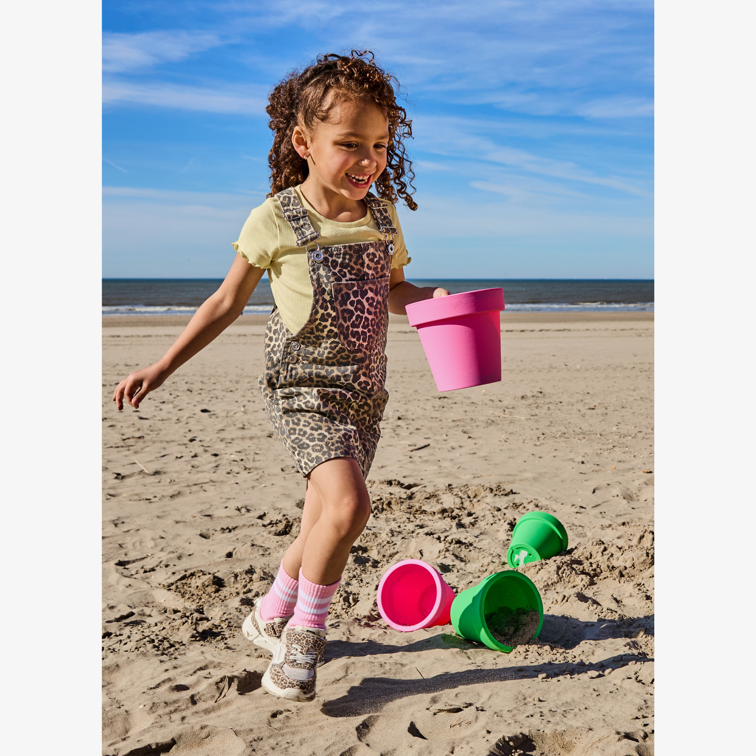 TwoDay meisjes rib T-shirt met ruches geel t-shirts & tops – foto 3