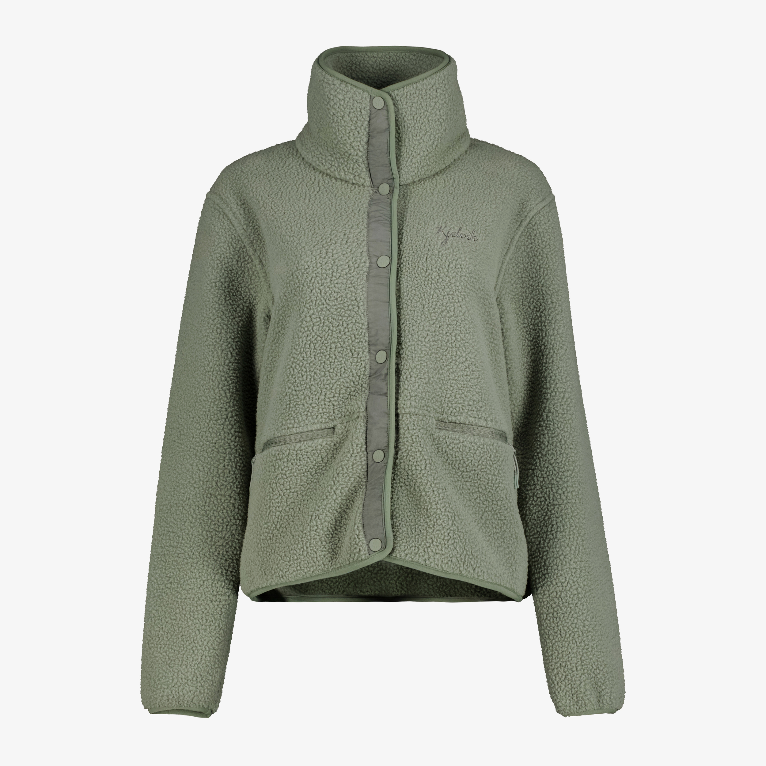 Kjelvik dames fleece vest groen truien & vesten