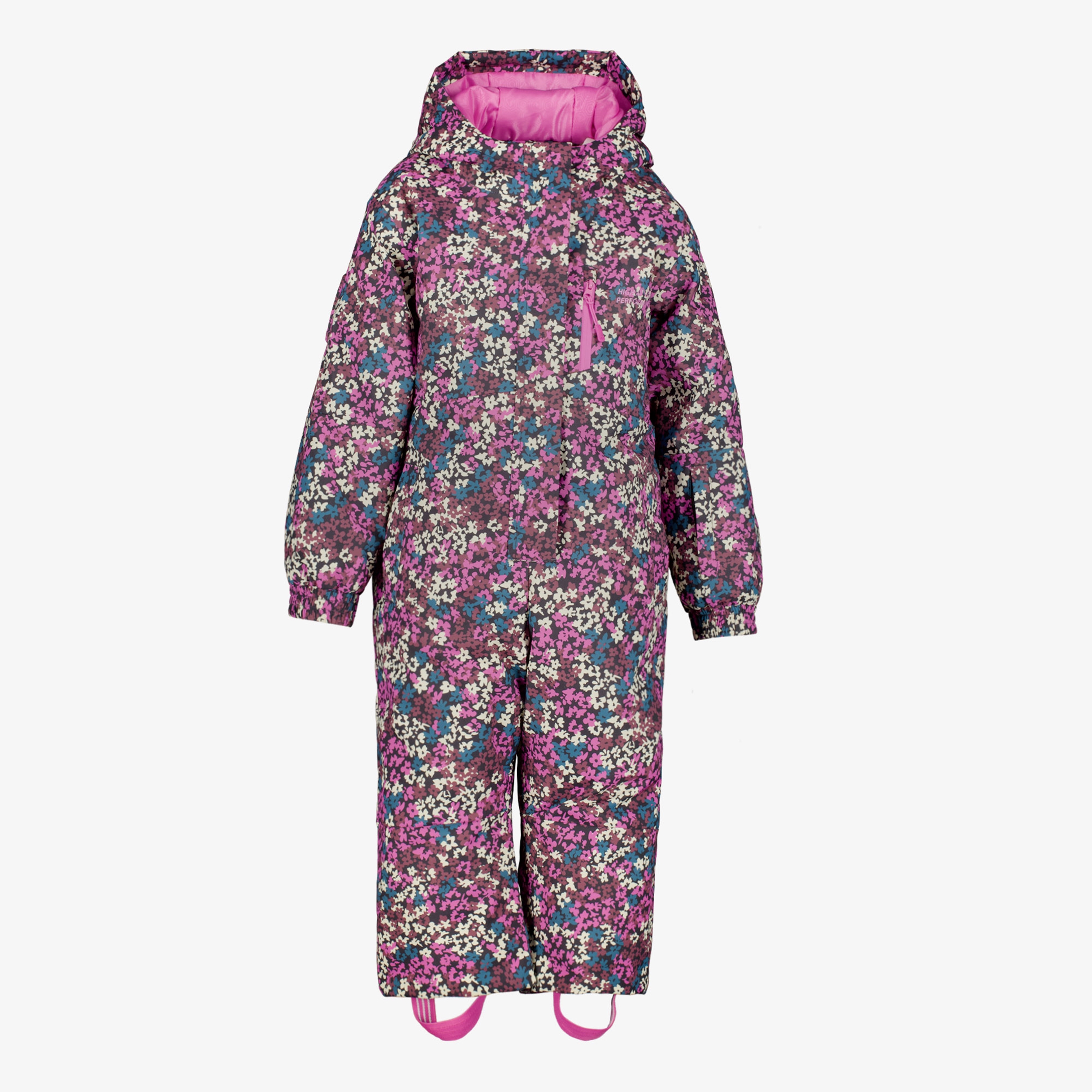 Mountain Peak kinder skipak met bloemetjes roze