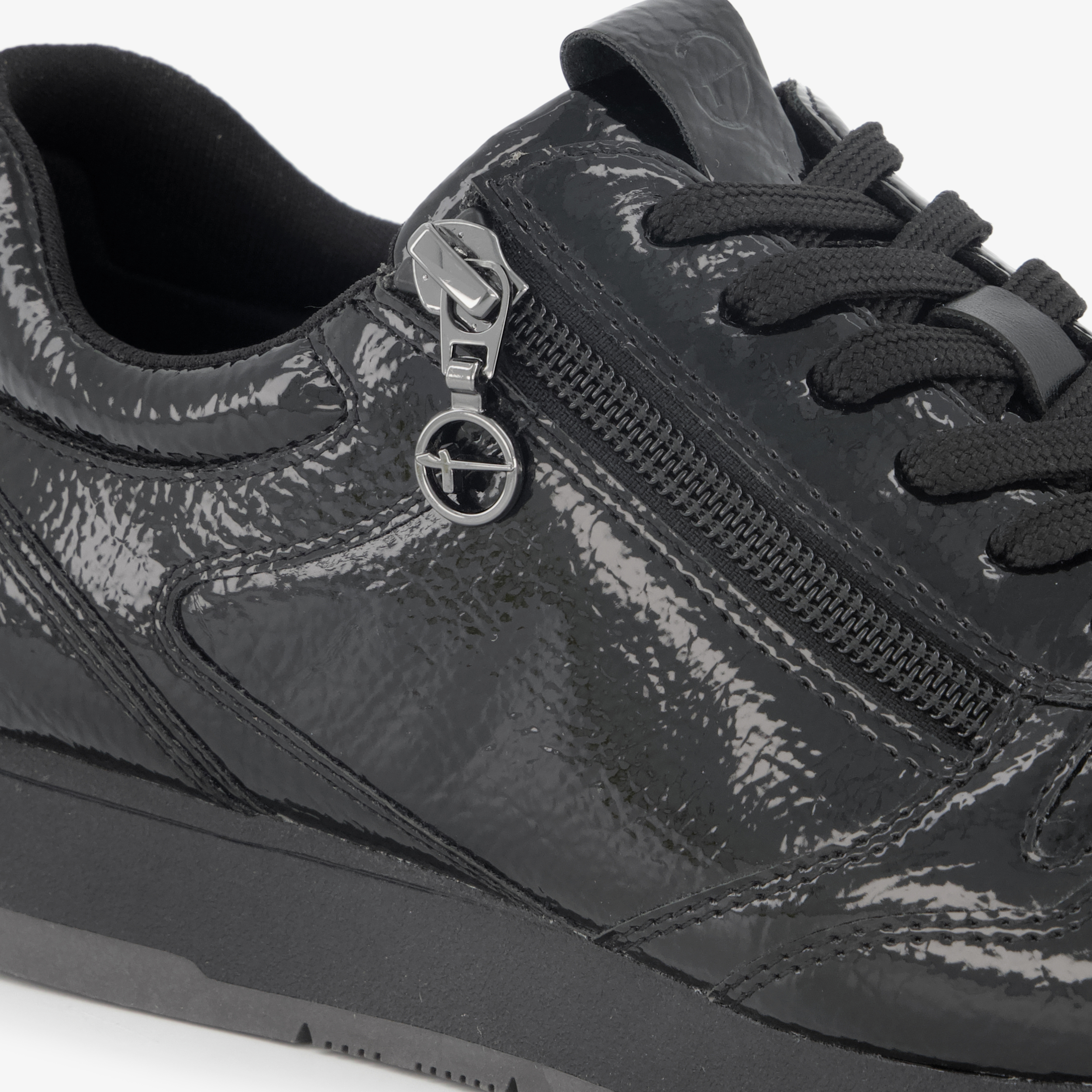 Tamaris lak dames sneakers zwart – foto 5