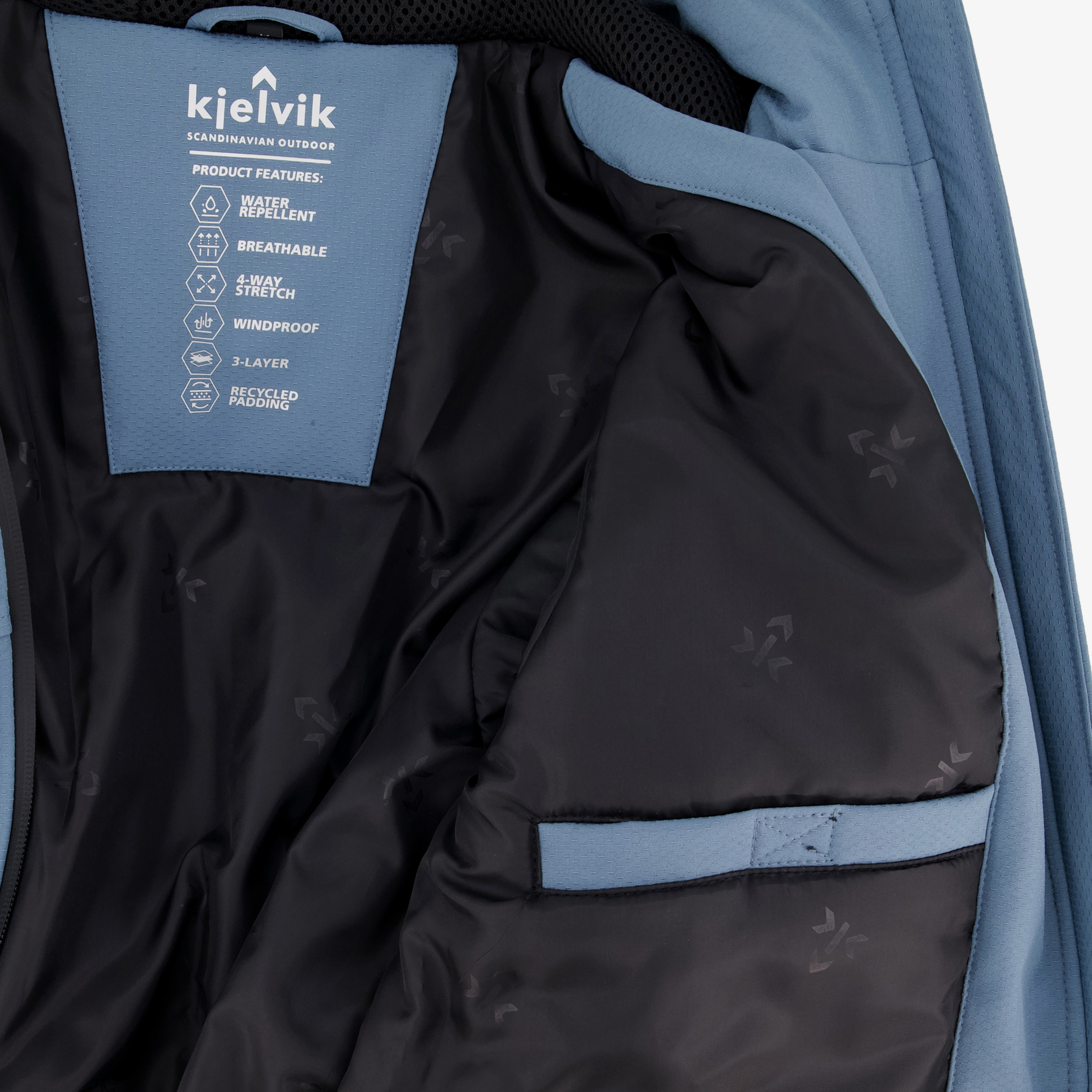 Kjelvik softshell heren outdoor jas lichtblauw jassen – foto 4