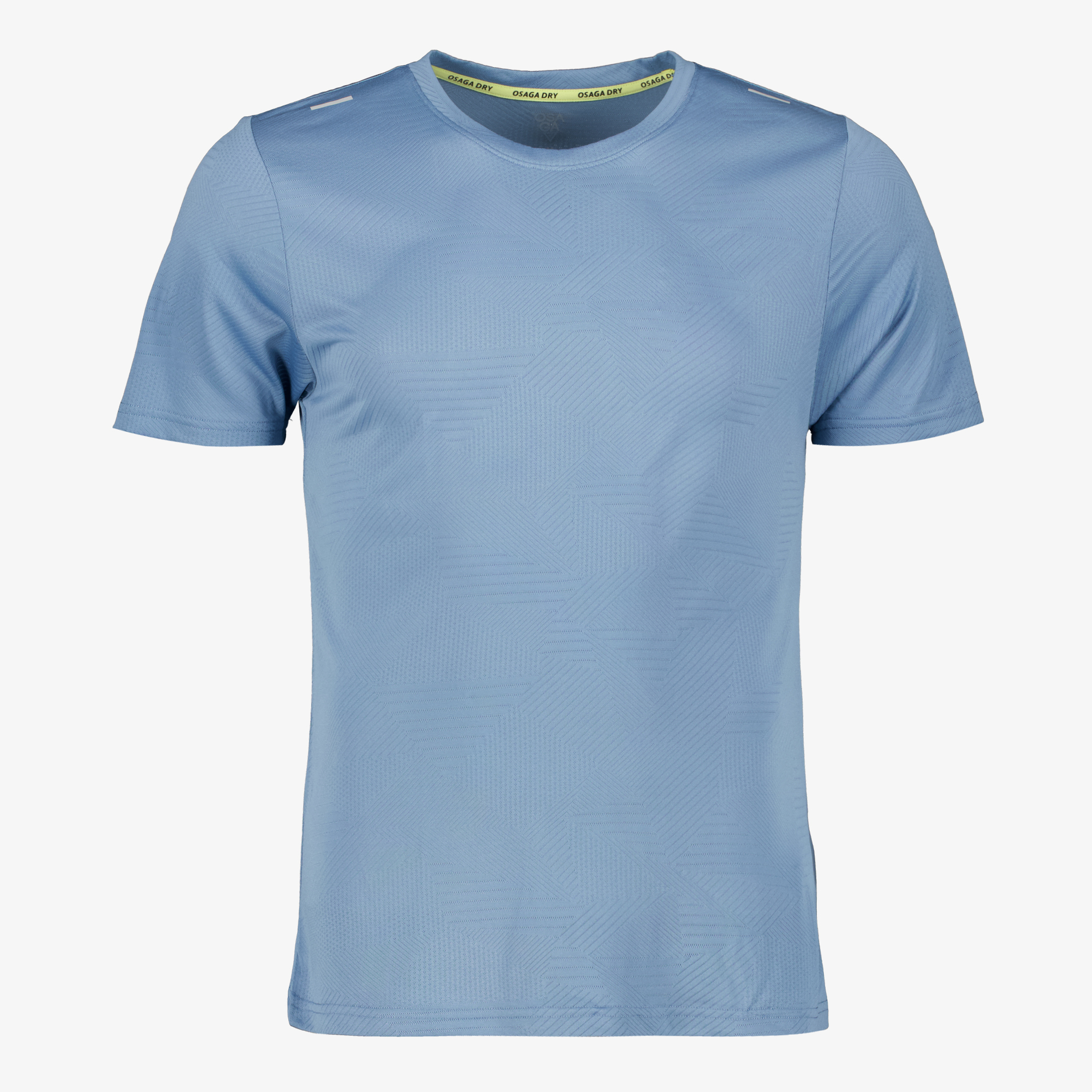 Osaga Dry heren hardloop T-shirt lichtblauw t-shirts & tops