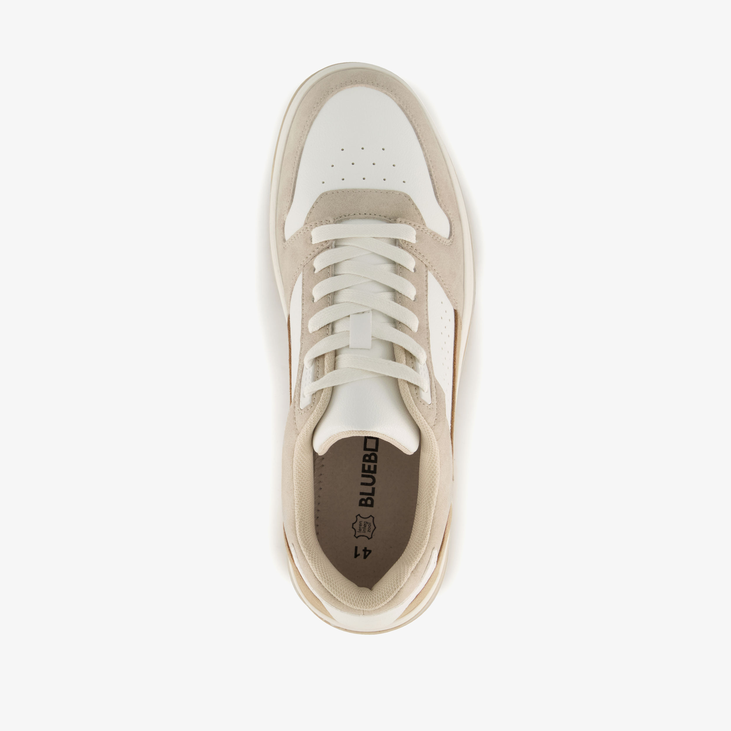 Blue Box heren sneakers beige wit – foto 4