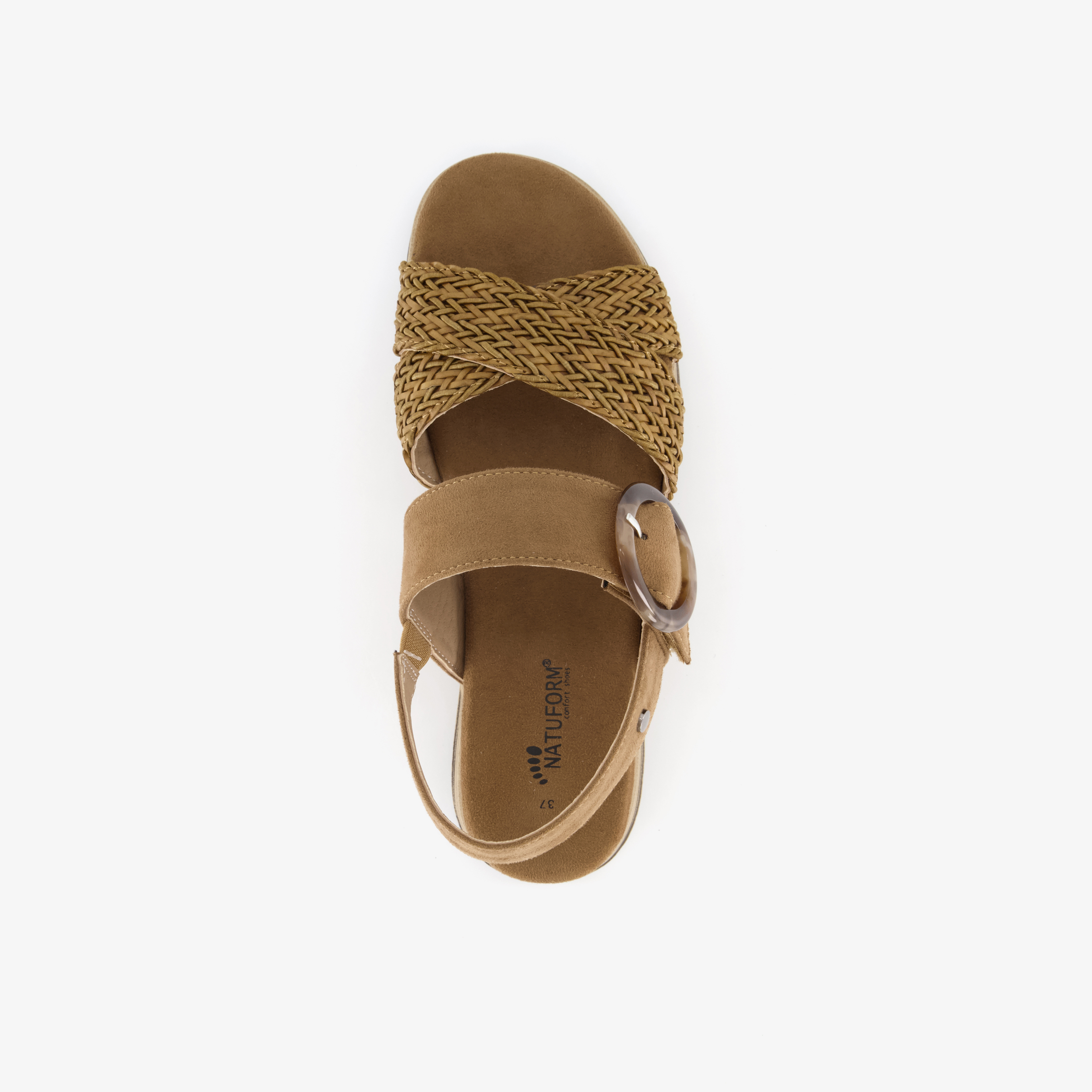 Natuform dames sandalen cognac bruin – foto 4