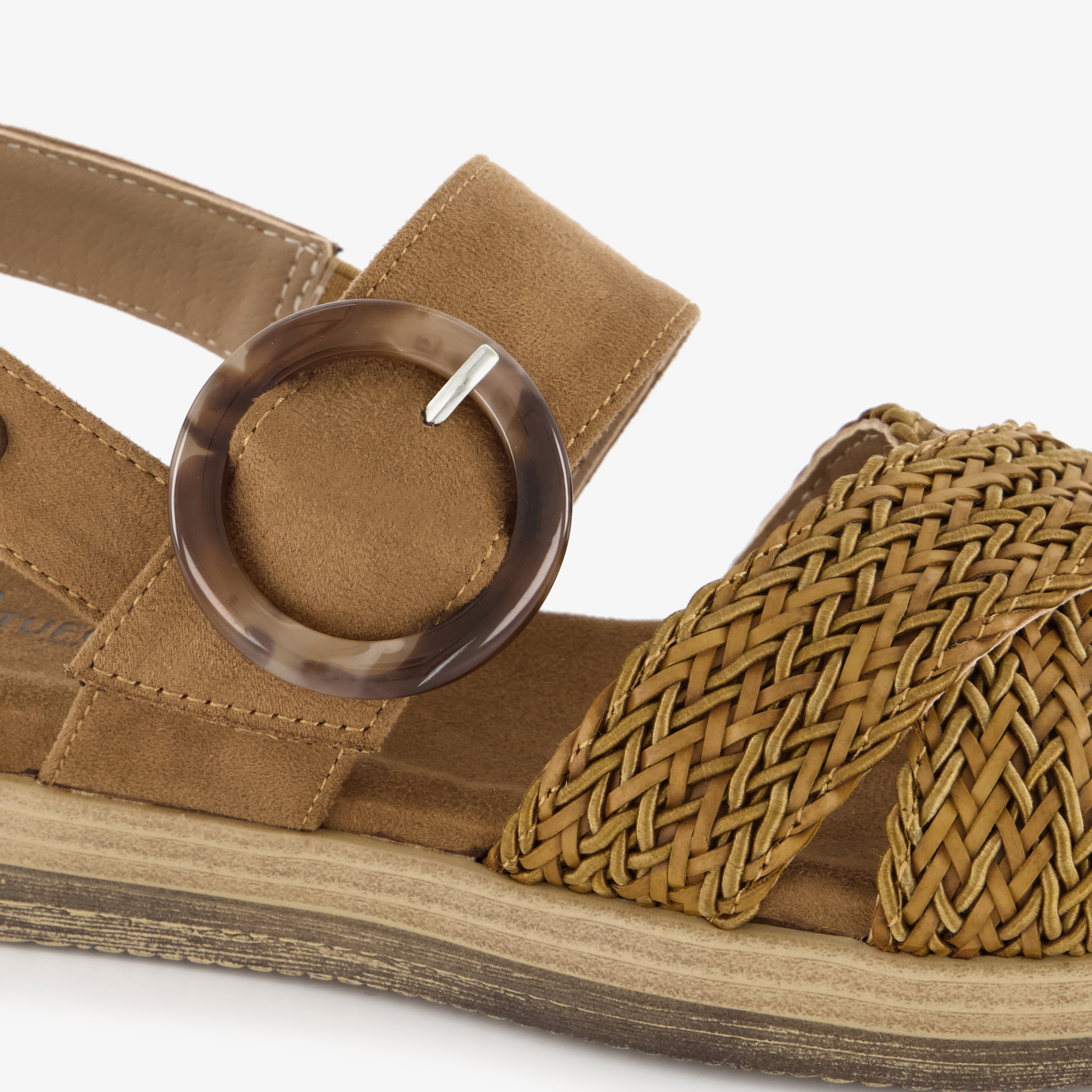 Natuform dames sandalen cognac bruin – foto 5