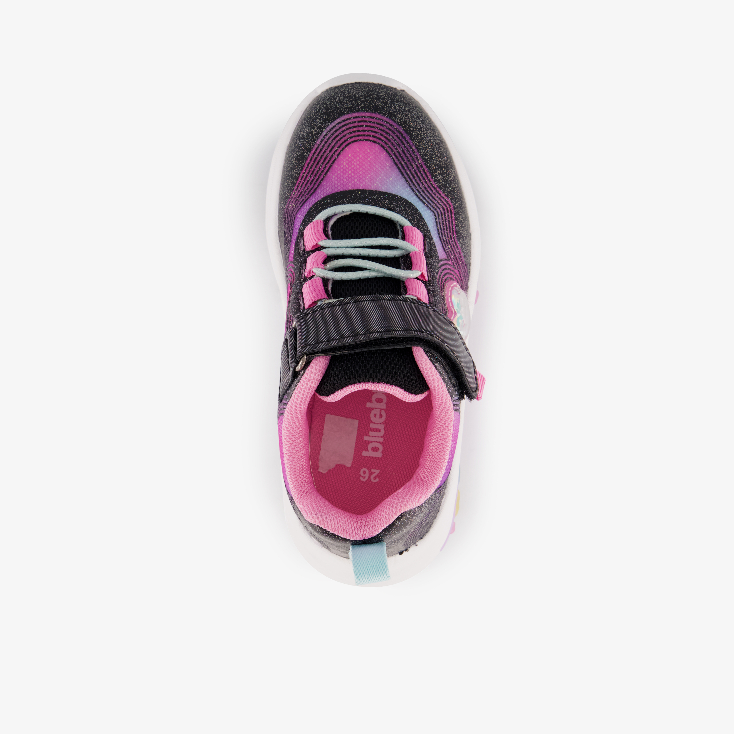Blue Box meisjes sneakers met lampjes roze – foto 4
