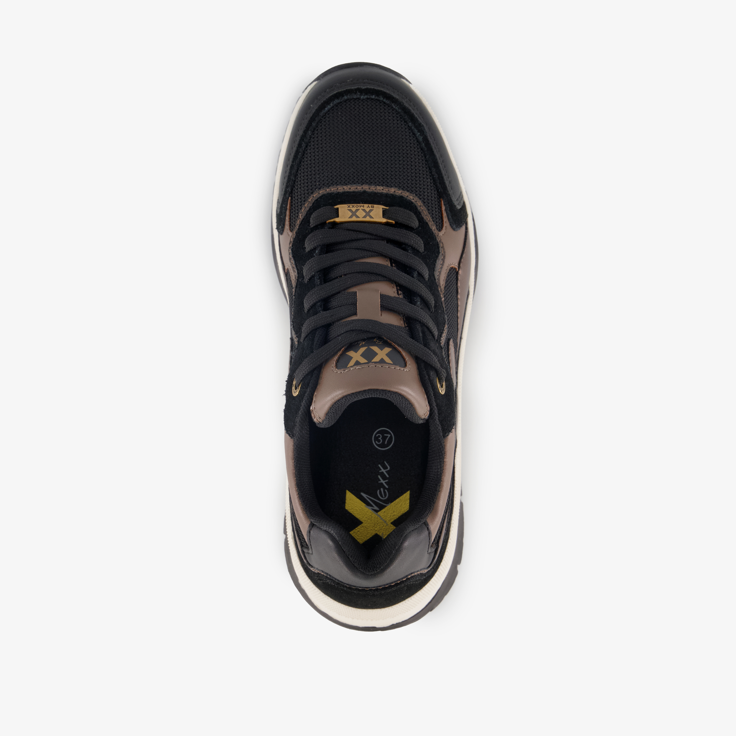 XX By Mexx dames sneakers zwart bruin – foto 4