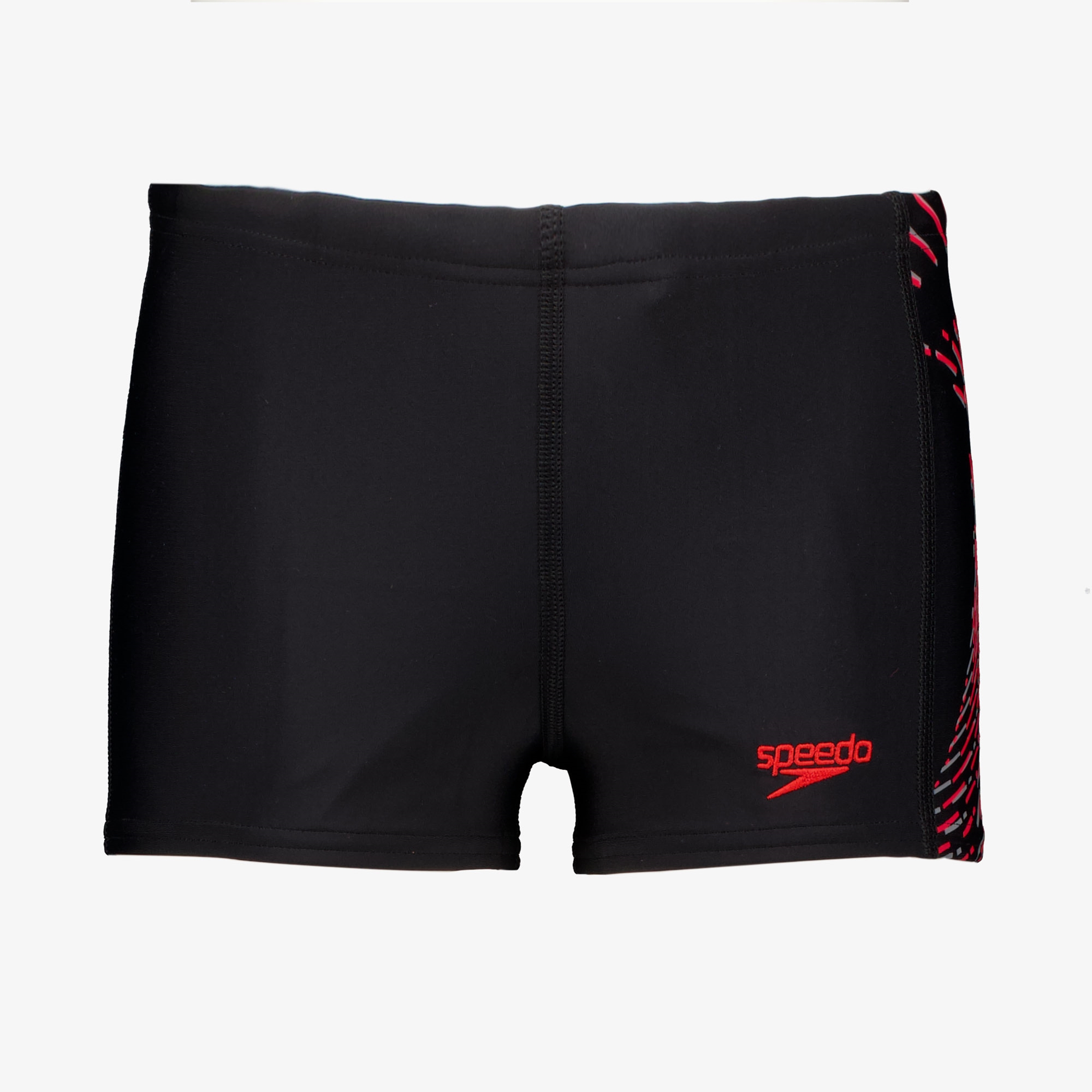 Speedo jongens zwembroek zwart rood