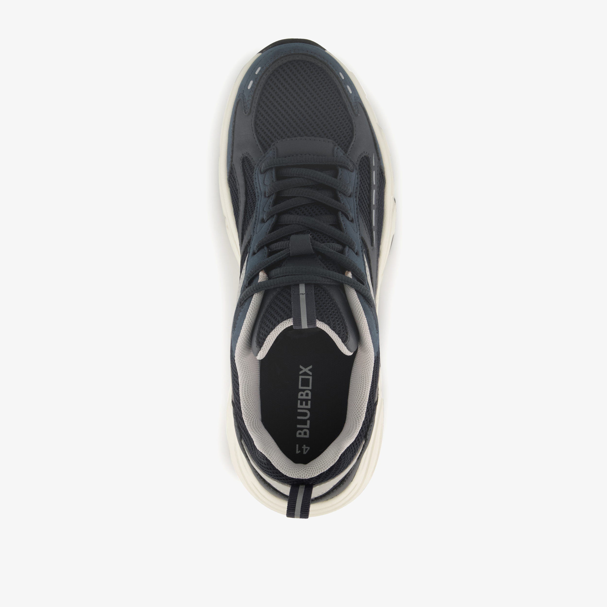 Blue Box heren dad sneakers  blauw – foto 4