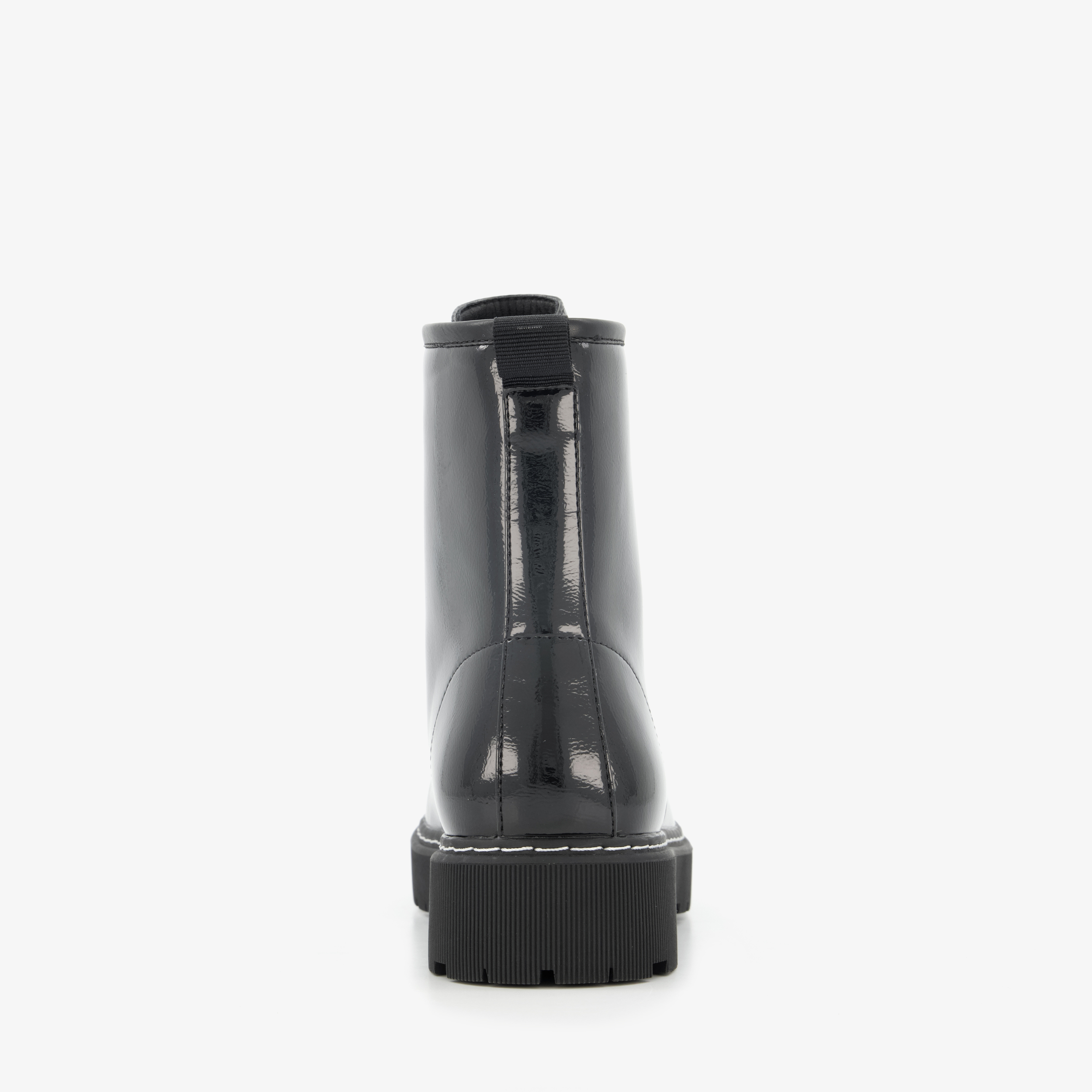 Blue Box lak dames veterboots zwart laarzen – foto 2