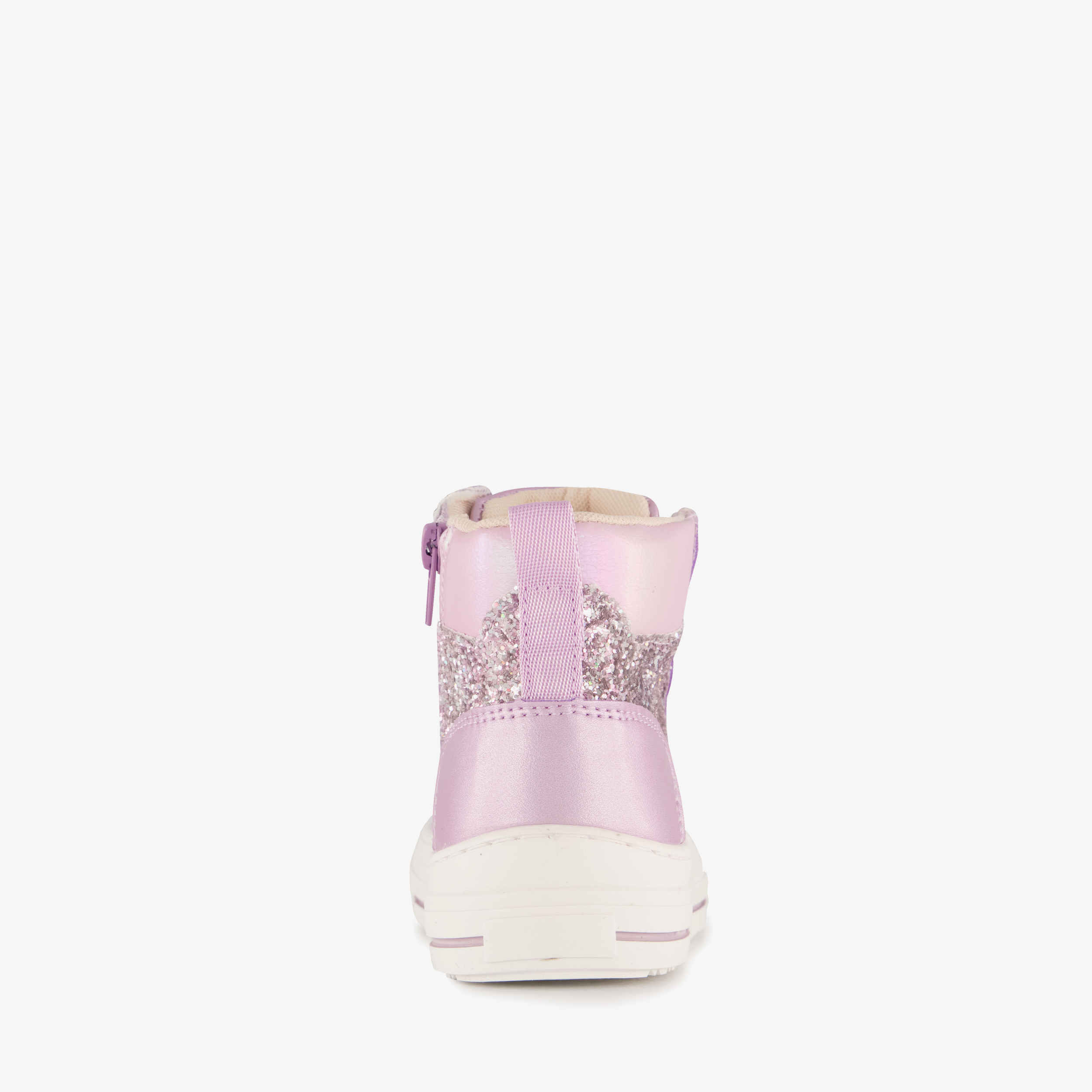 Blue Box hoge meisjes sneakers met glitters paars – foto 2