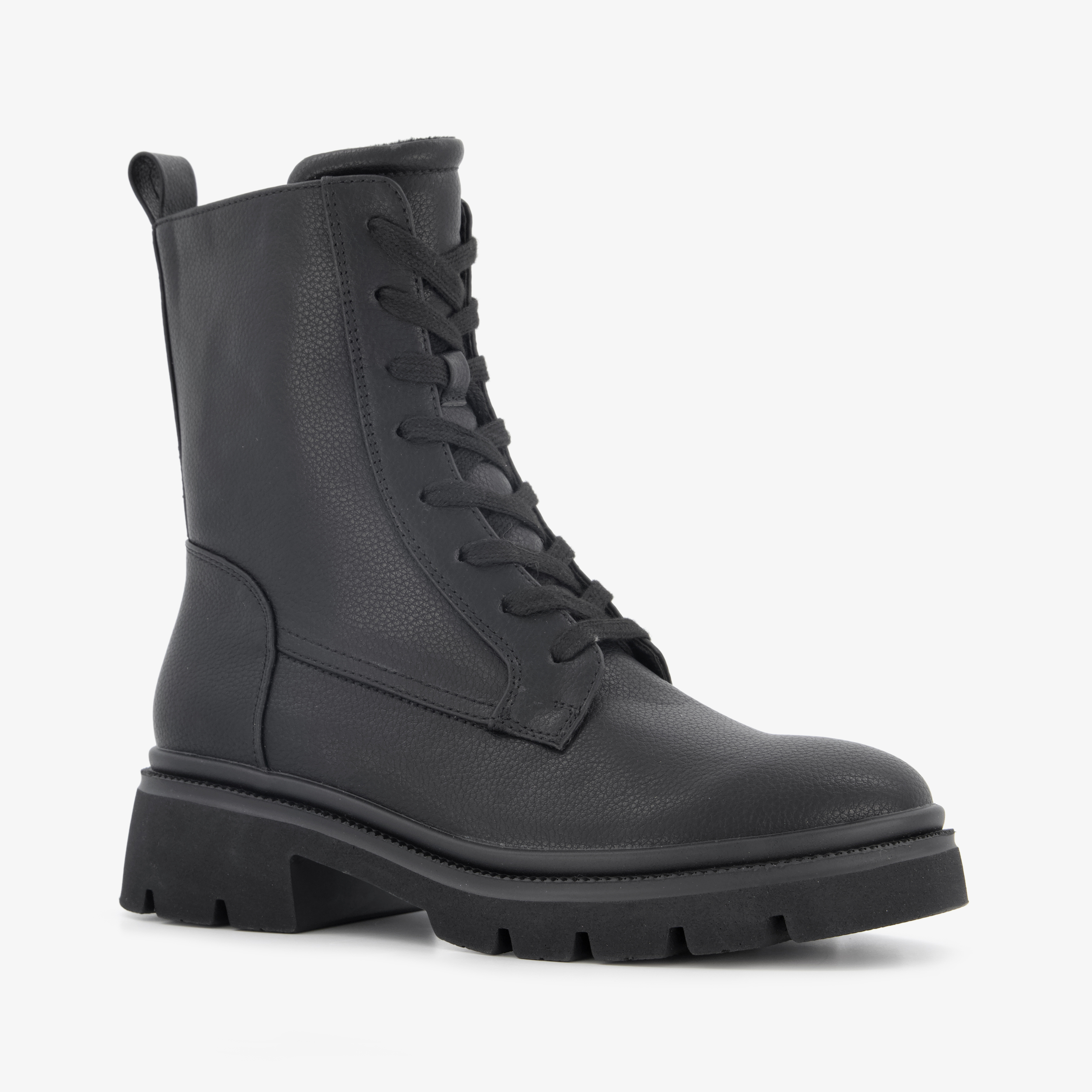 Blue Box dames veterboots zwart laarzen