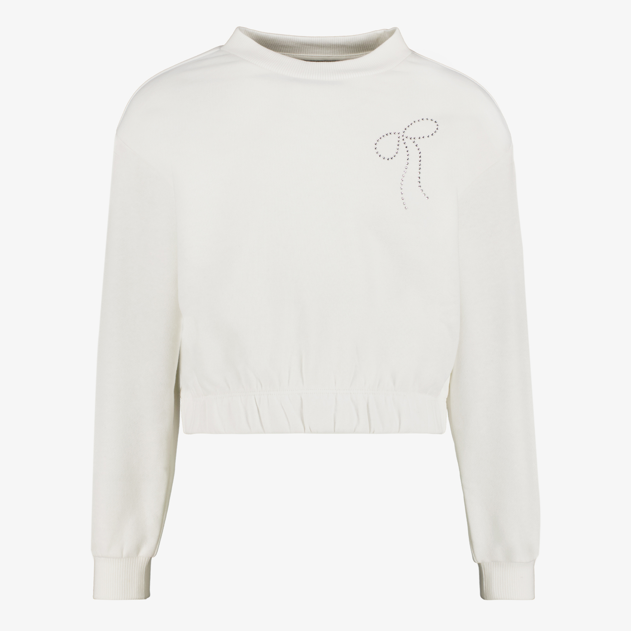 MyWay meisjes sweater met strikje wit