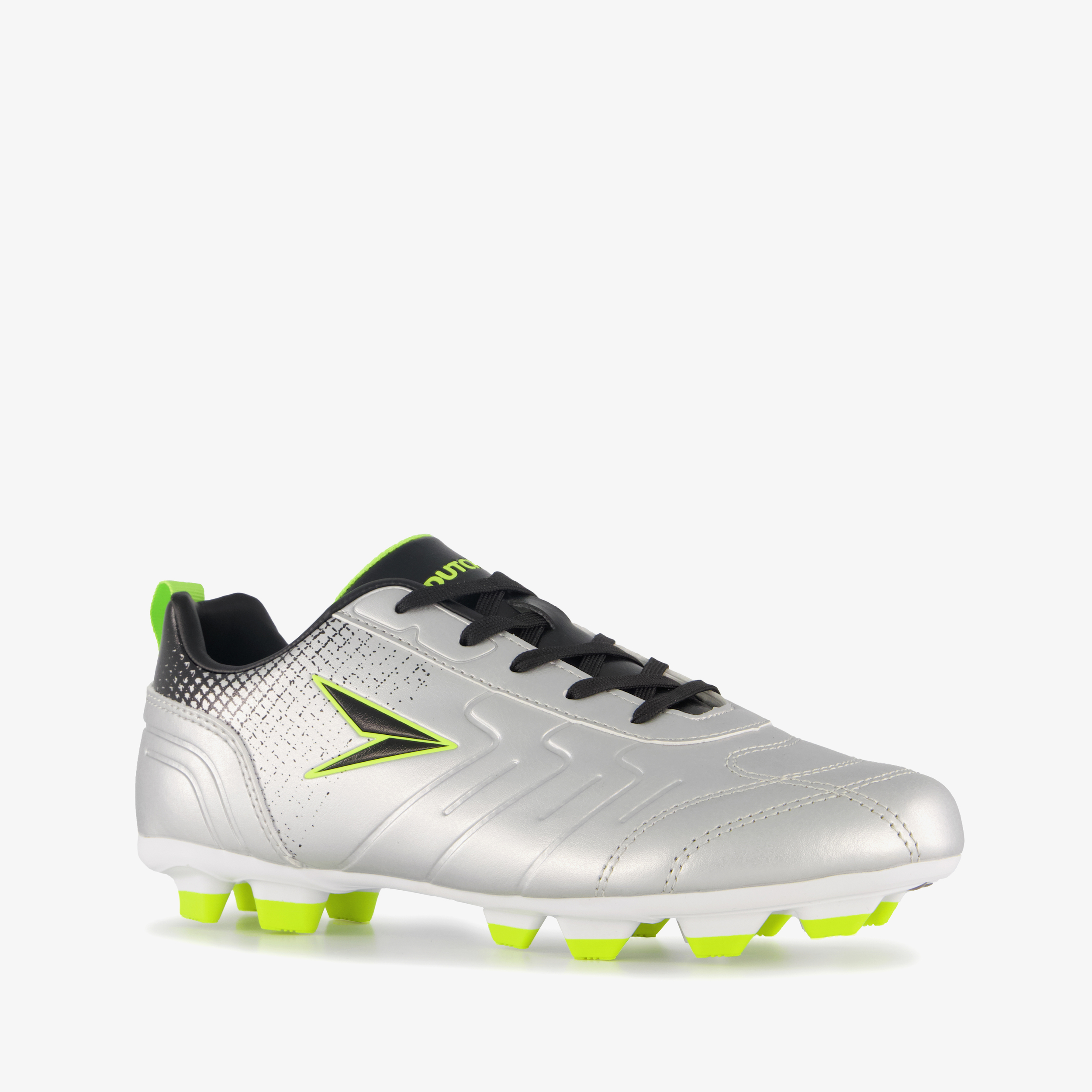Dutchy Top-Spin kinder voetbalschoenen zilver