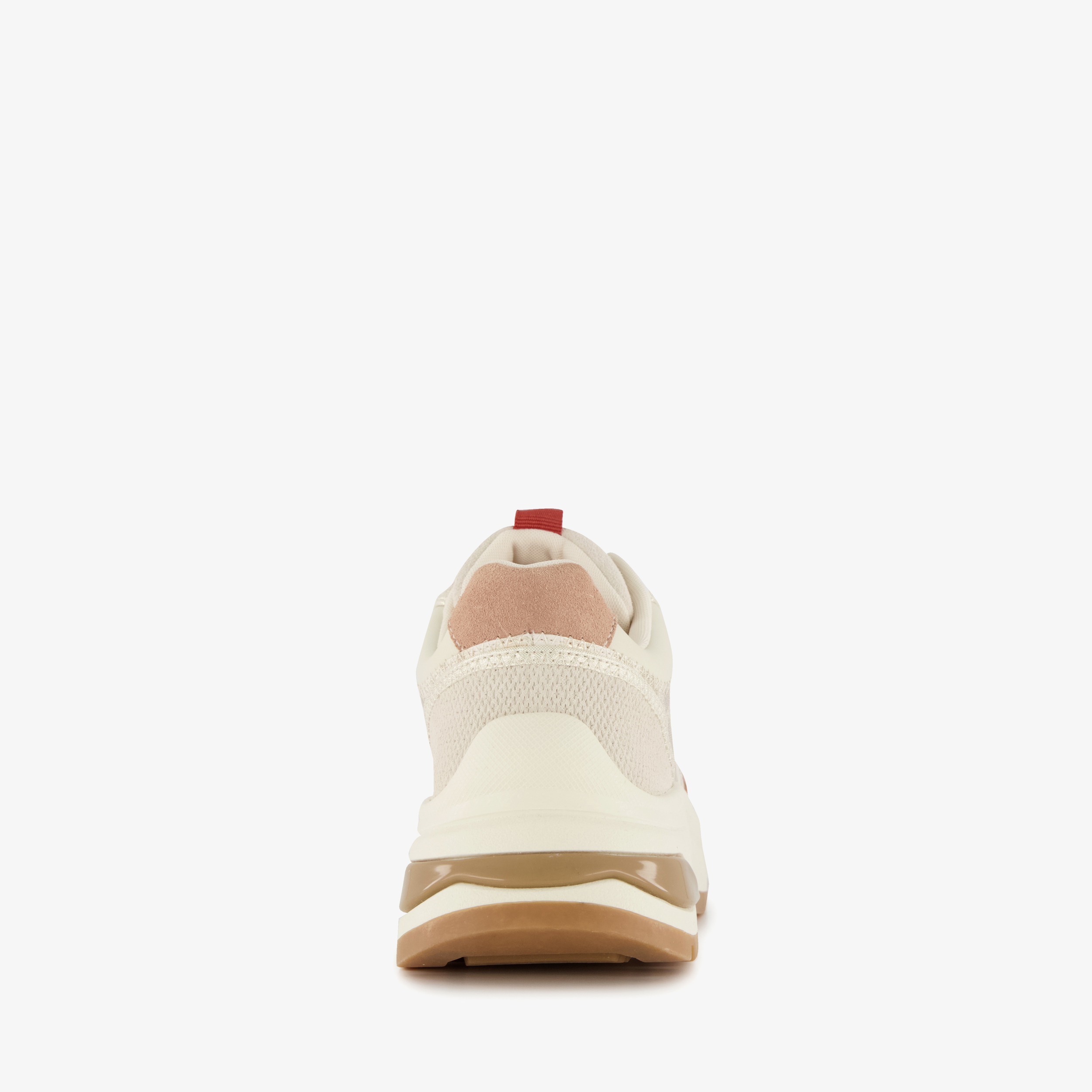 Harper leren dames sneakers met luipaardprint beige – foto 2
