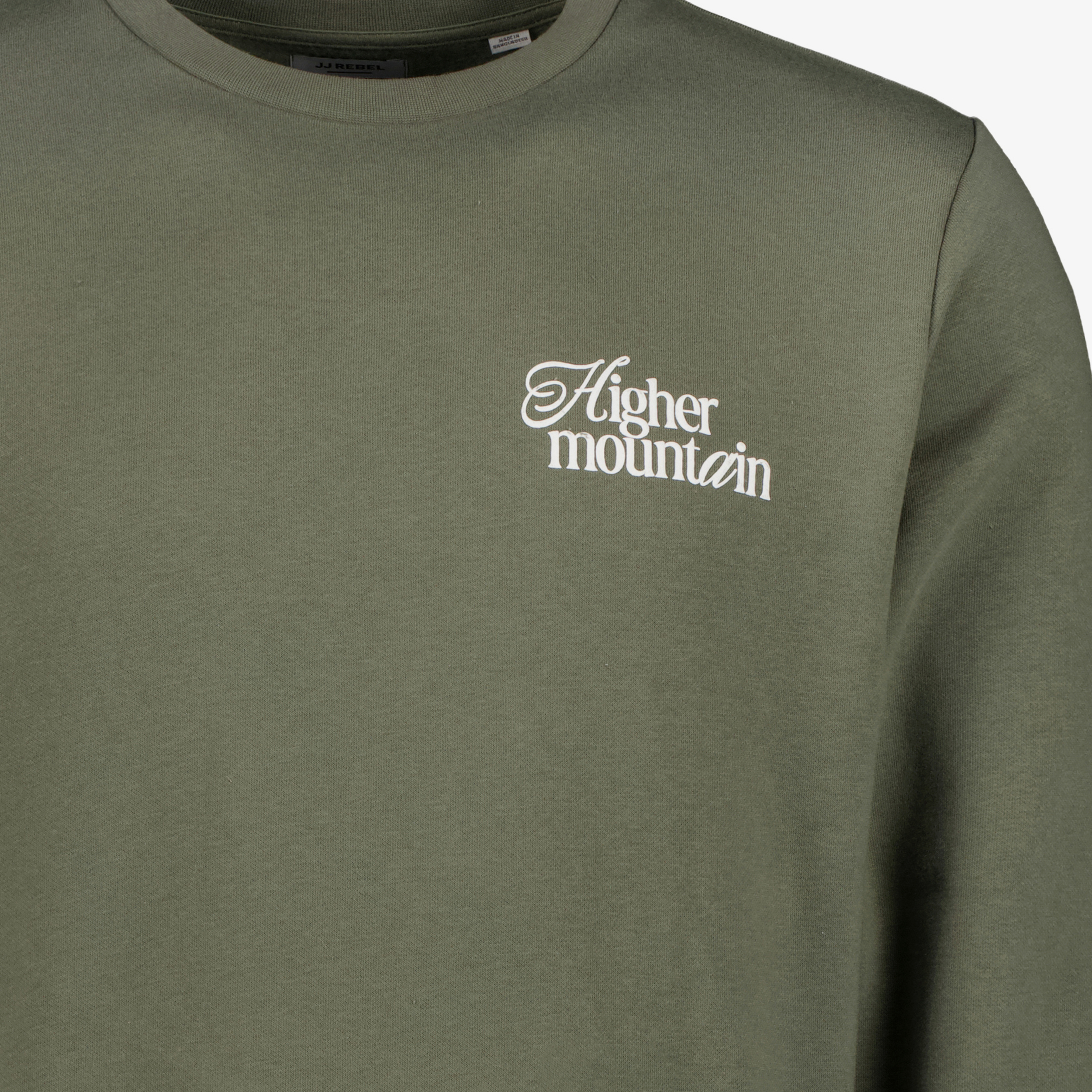 JJ REBEL heren sweater met backprint groen truien & vesten – foto 2