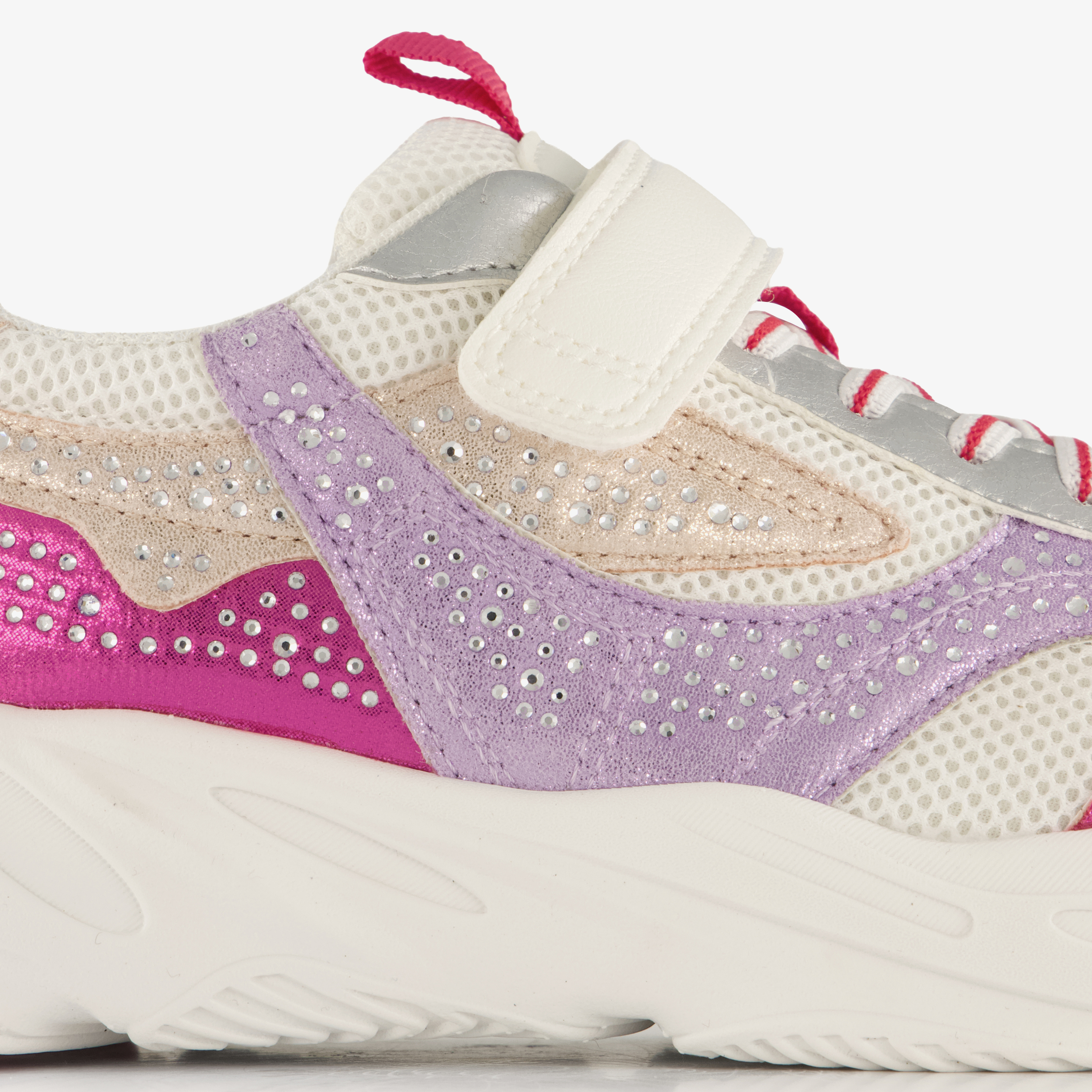 Blue Box meisjes sneakers met strass steentjes roze – foto 5