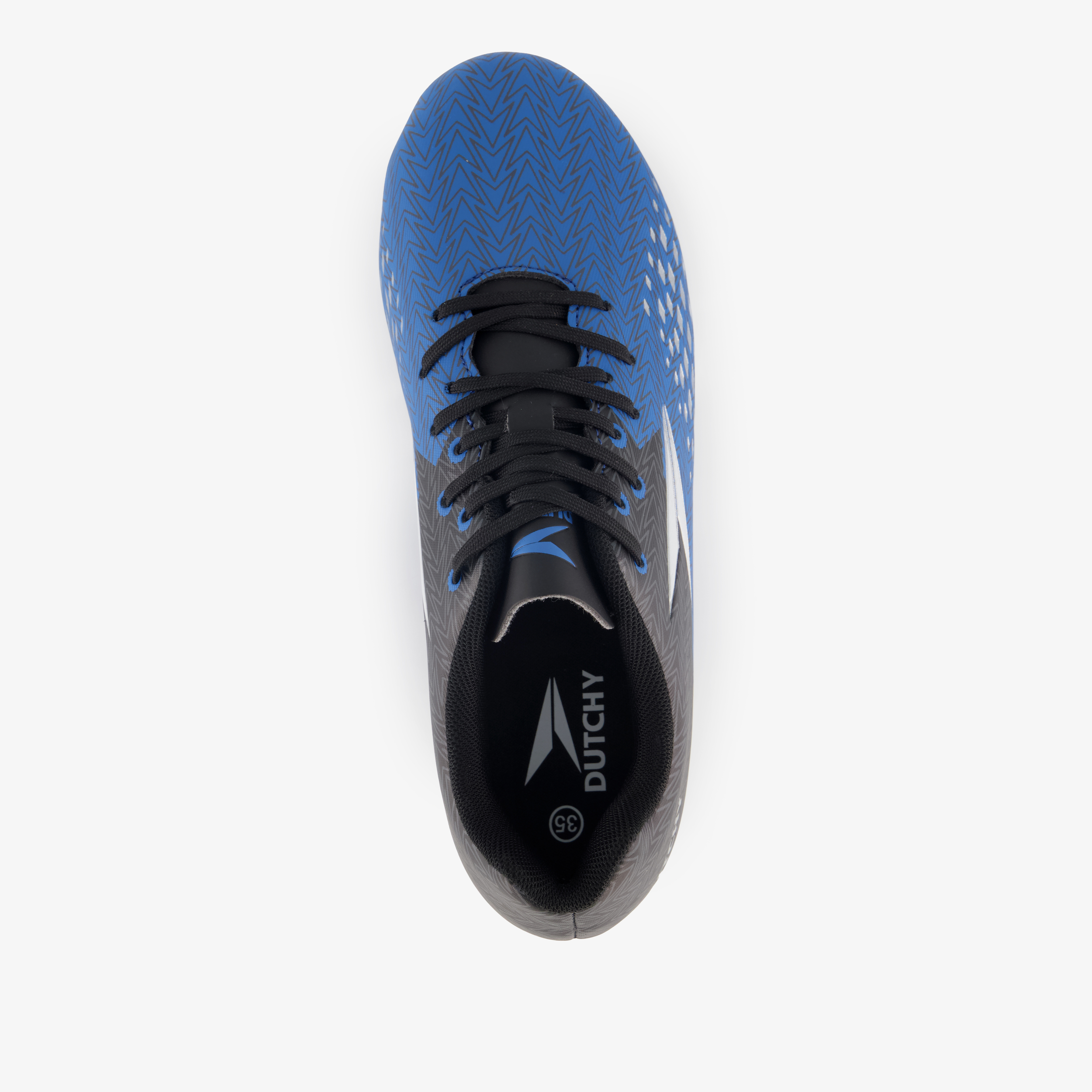 Dutchy FG kinder voetbalschoenen zwart blauw meisjes veldschoenen – foto 4