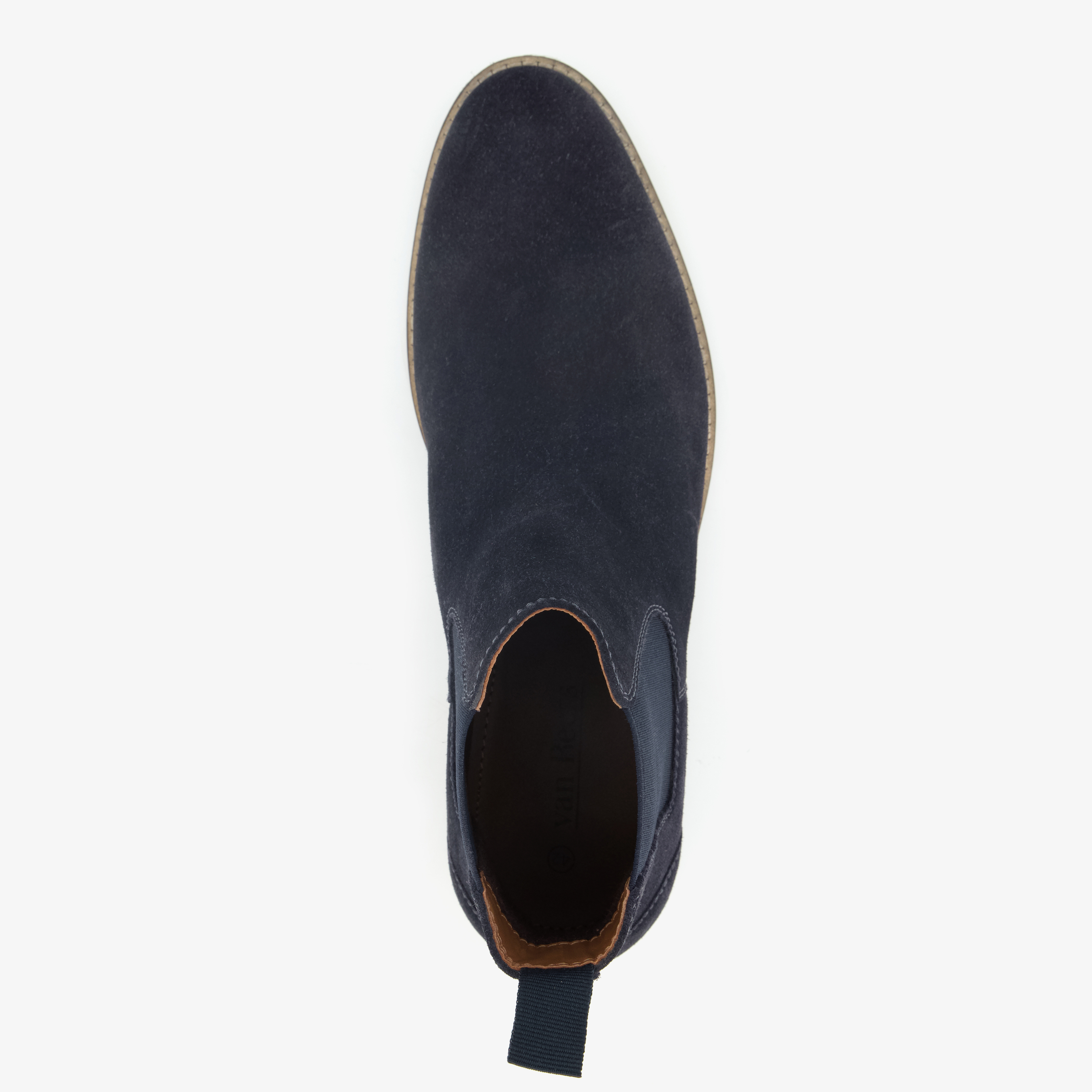 Van Beers suède heren Chelsea boots blauw – foto 4
