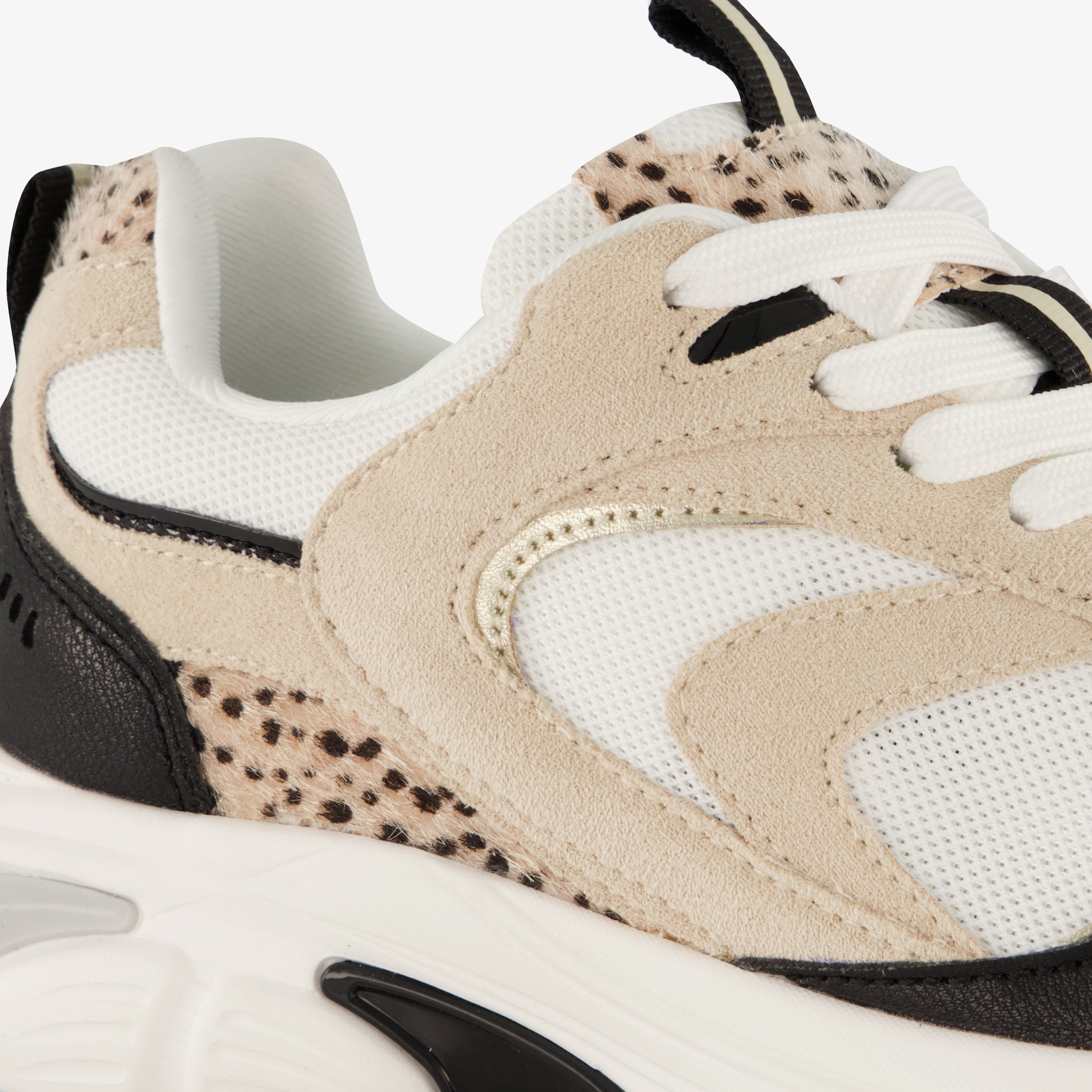Blue Box dames dad sneakers luipaardprint beige – foto 5