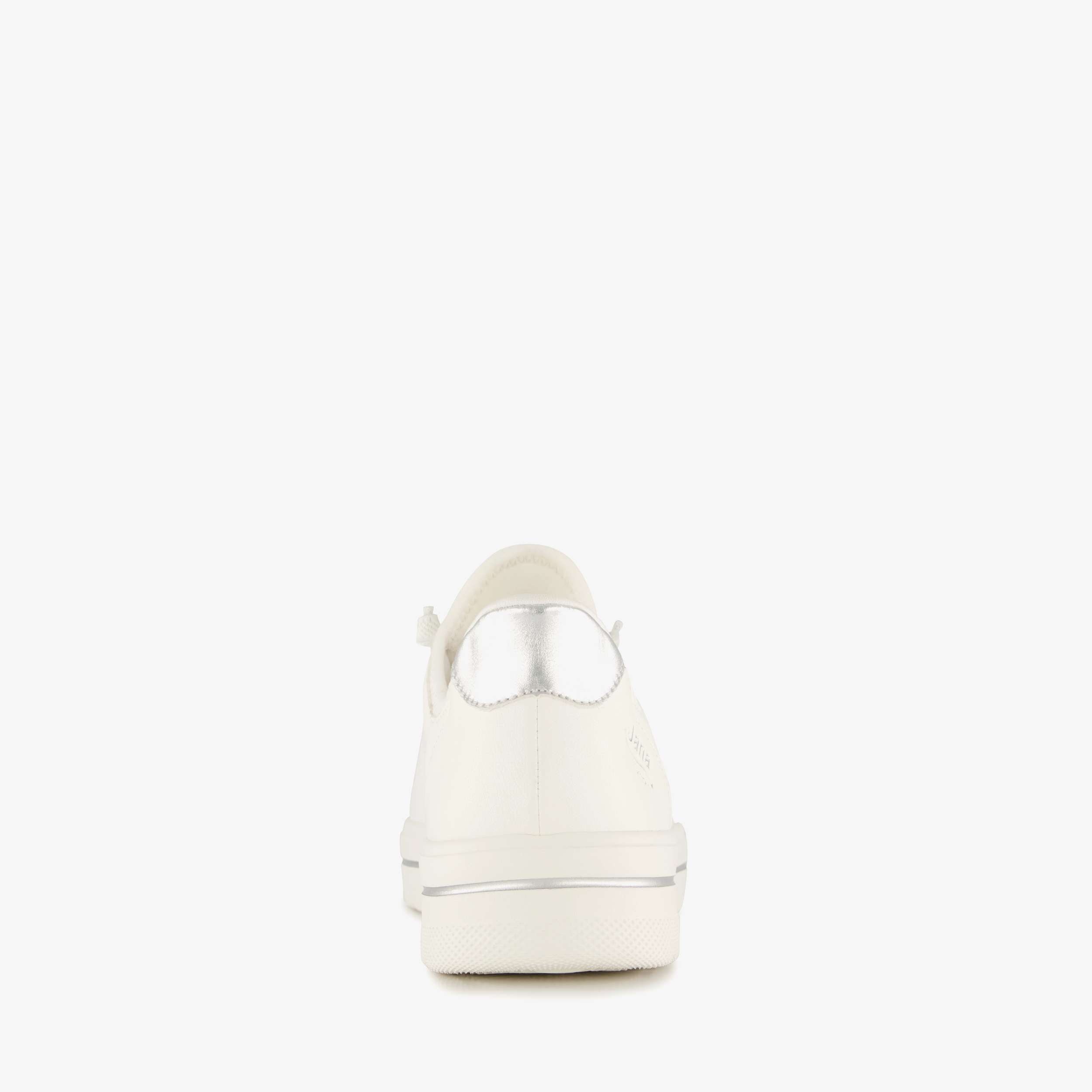 Jana Step In dames sneakers met H leest wit zilver – foto 2