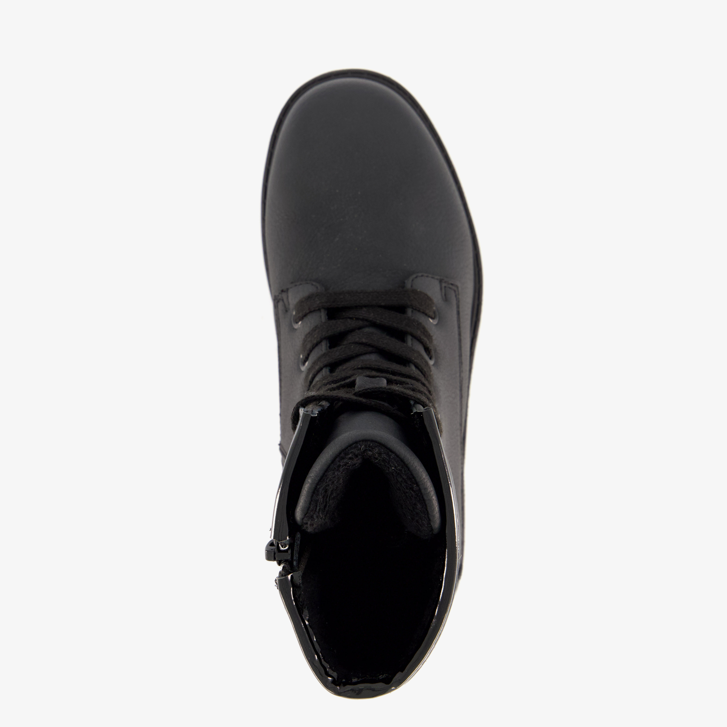 Blue Box meisjes veterboots met hartjes zwart – foto 4