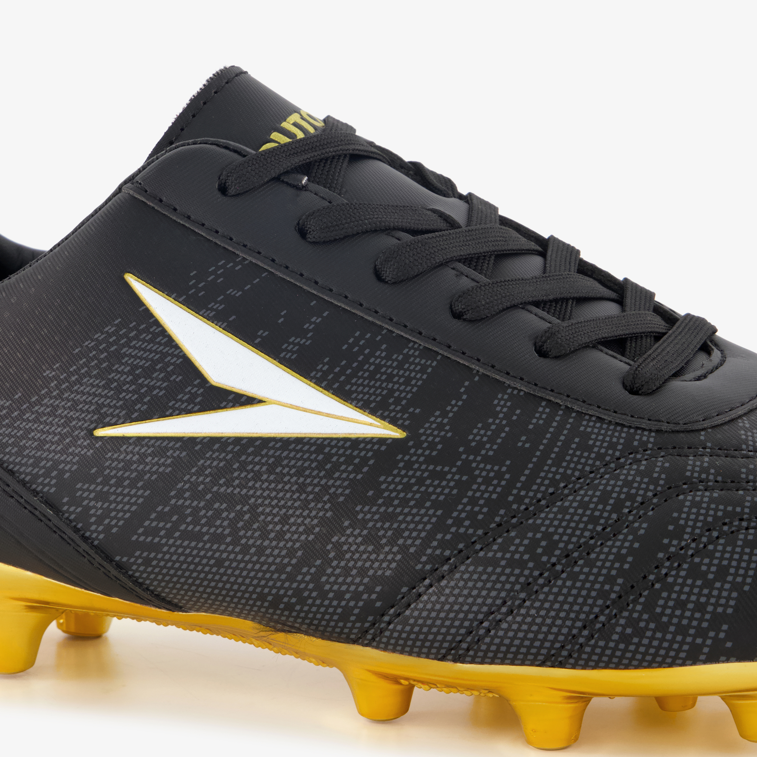 Dutchy FG heren voetbalschoenen zwart goud veldschoenen – foto 5