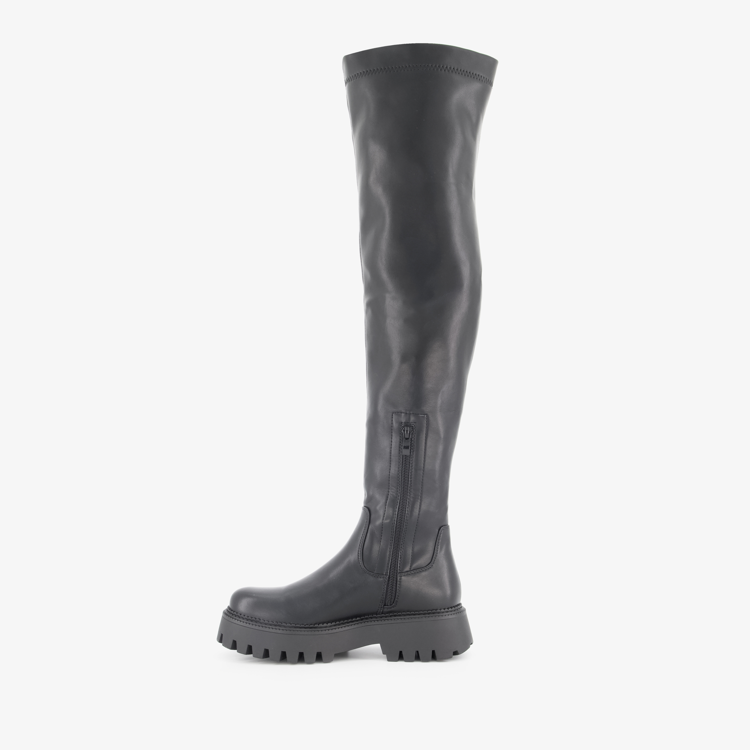 Blue Box hoge dames boots zwart