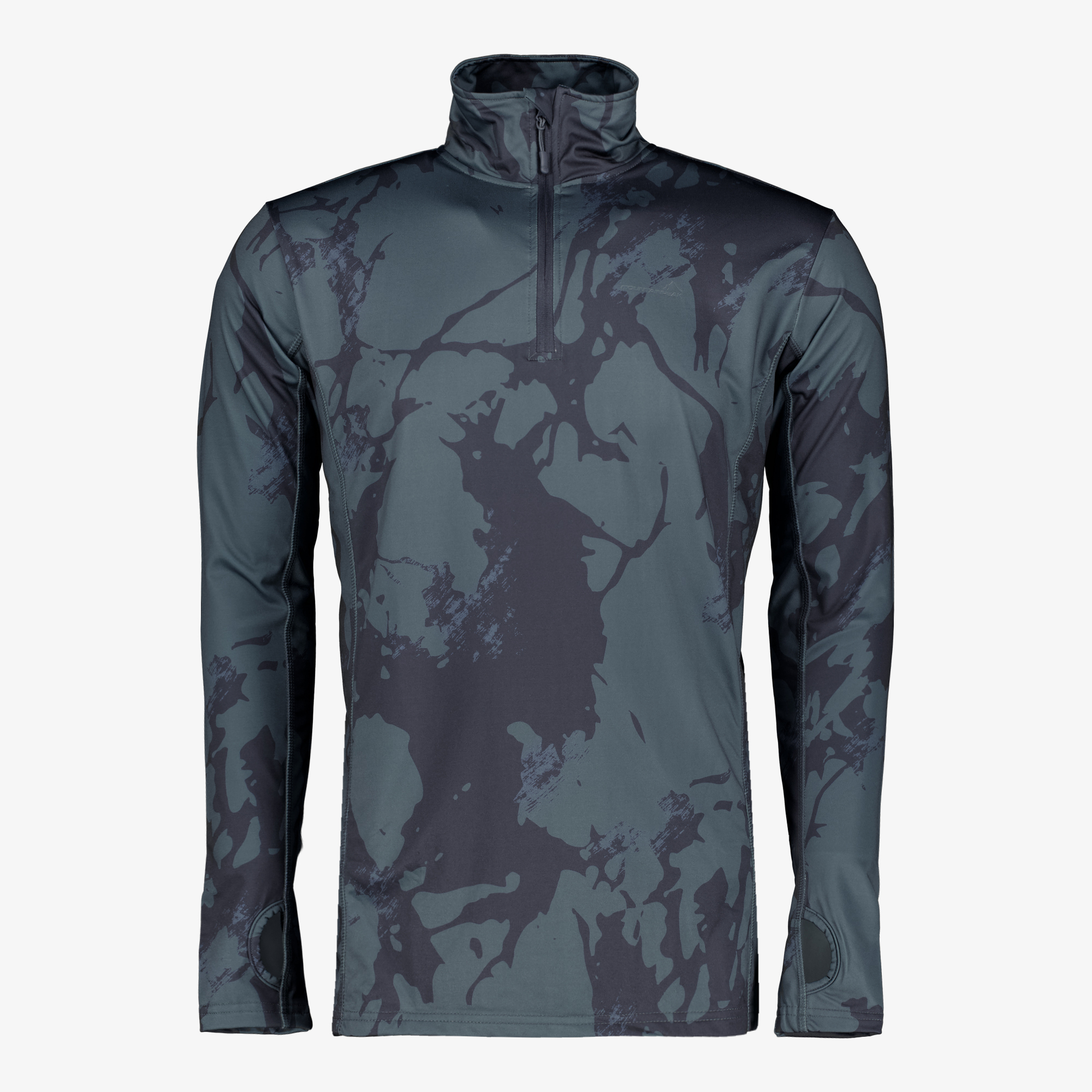 Mountain Peak heren skipully met rits camouflage ski-pullies