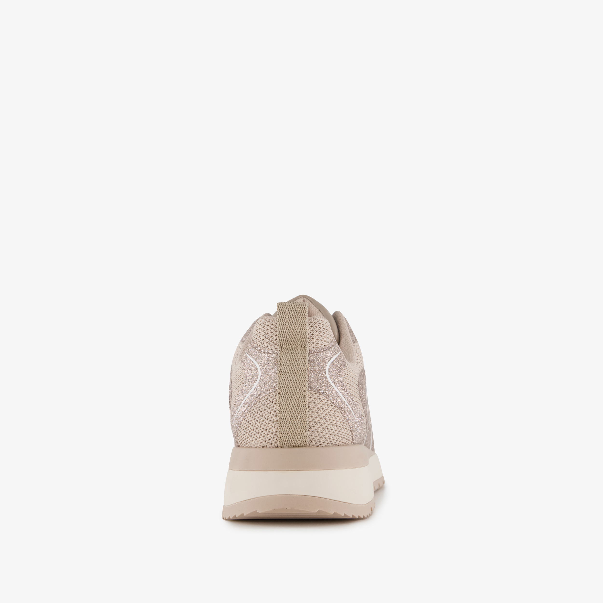 Blue Box dames sneakers met glitters taupe – foto 2